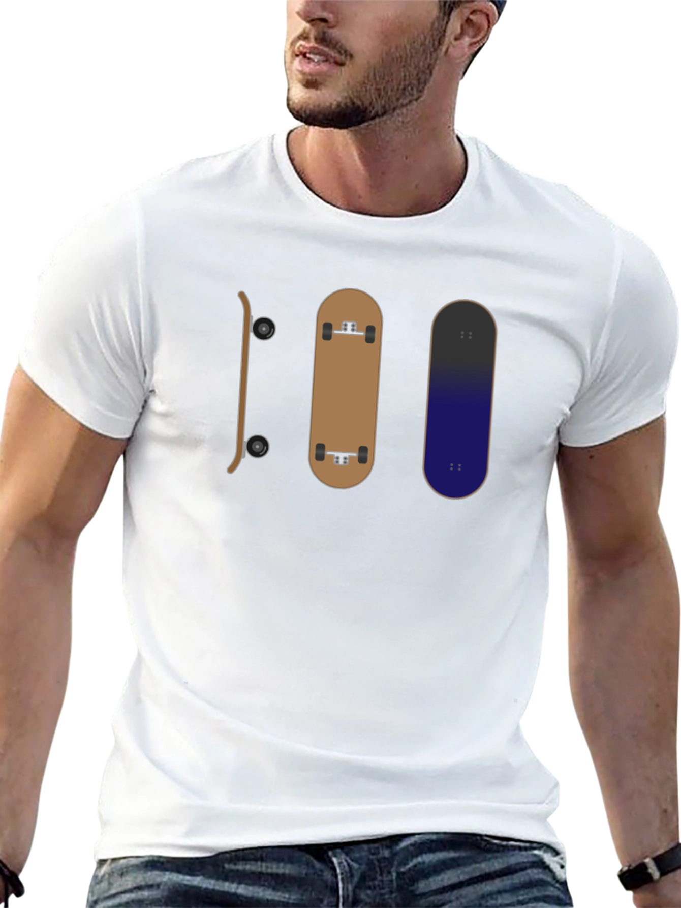 Skateboard Graphic Tee - Cool Skater Style