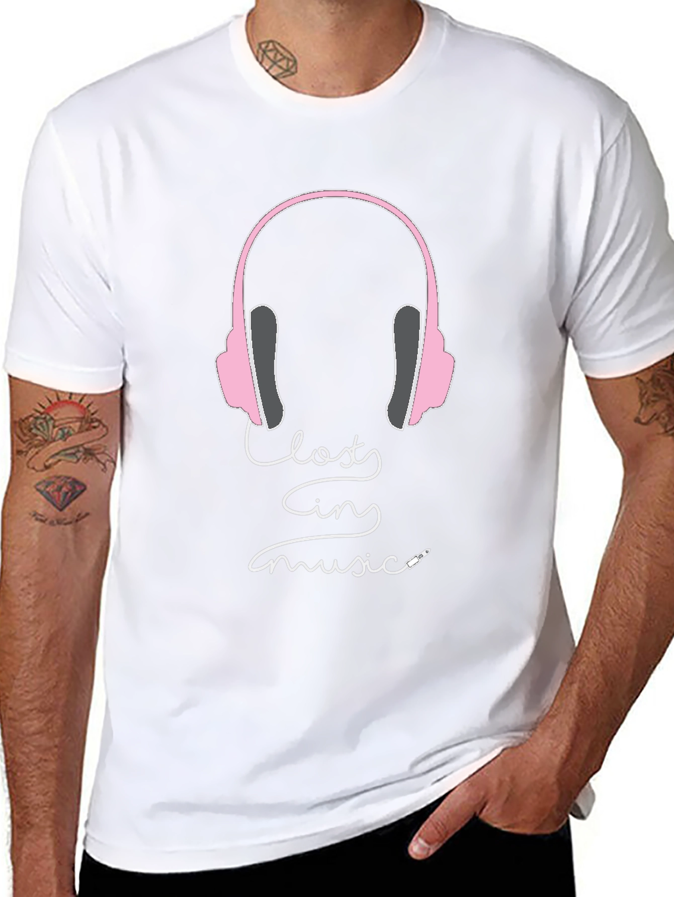 Lost in Music T-Shirt | Headphones Design