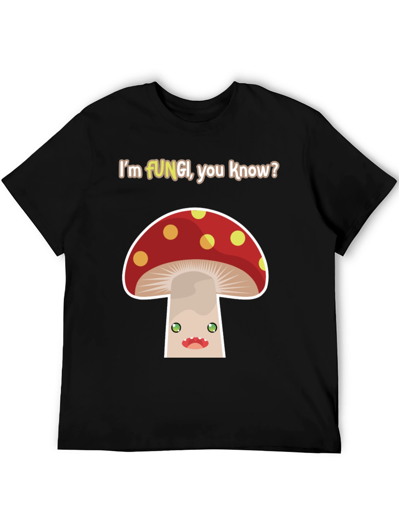 Funny Fungi Mushroom Graphic T-Shirt