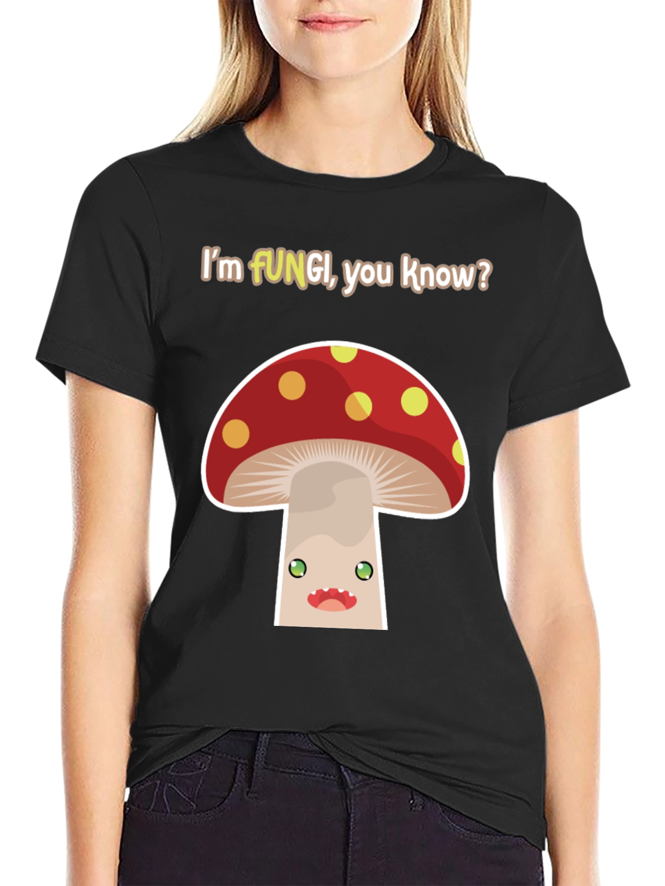 Funny Fungi Mushroom Graphic T-Shirt