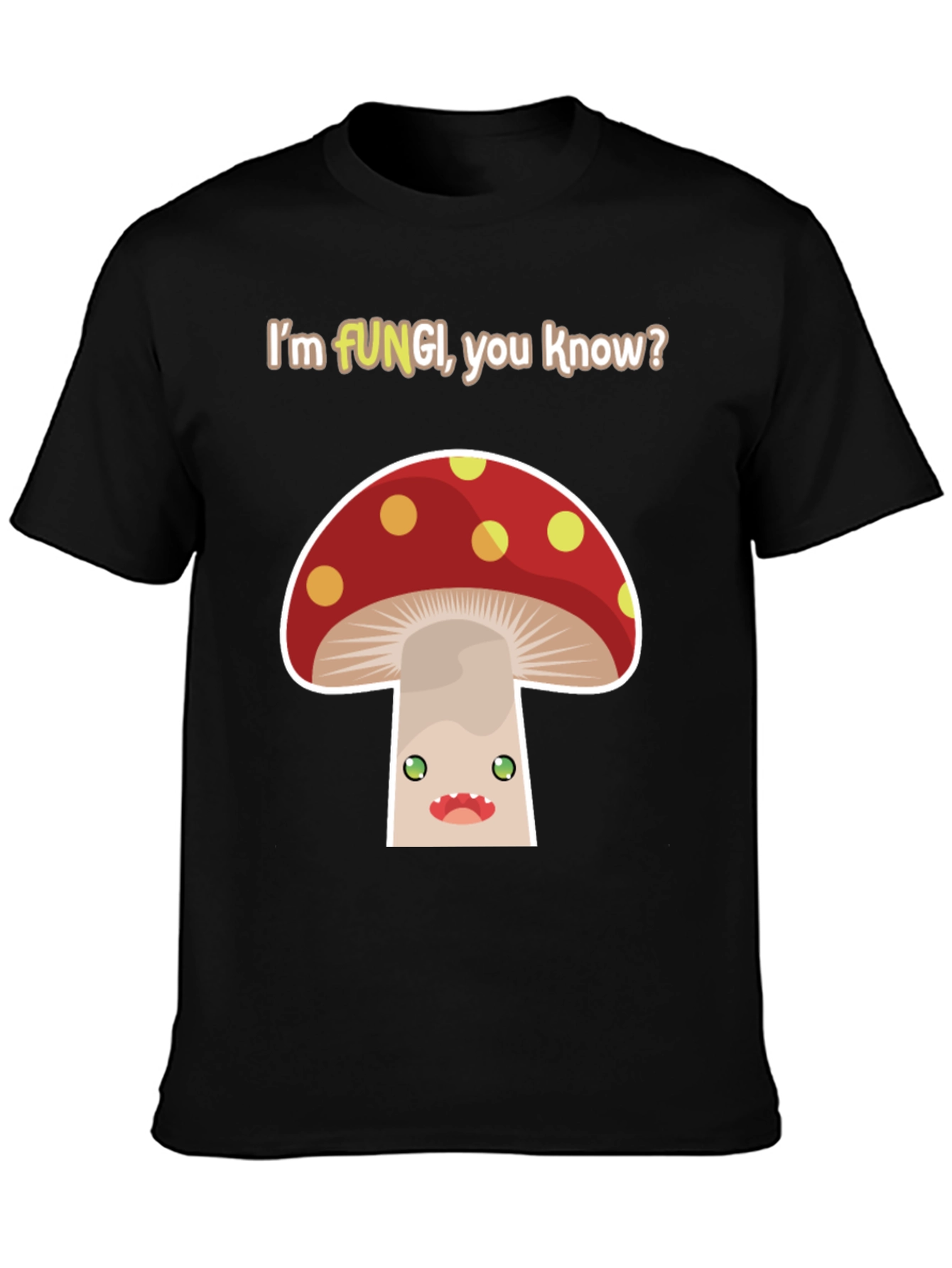 Funny Fungi Mushroom Graphic T-Shirt