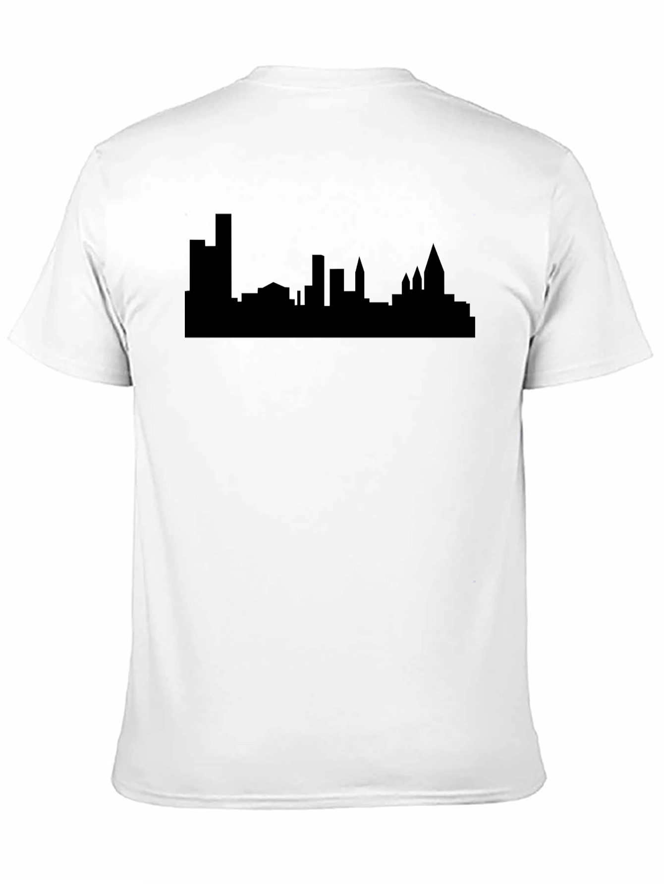 Cityscape Silhouette Graphic Tee - Modern Urban Style