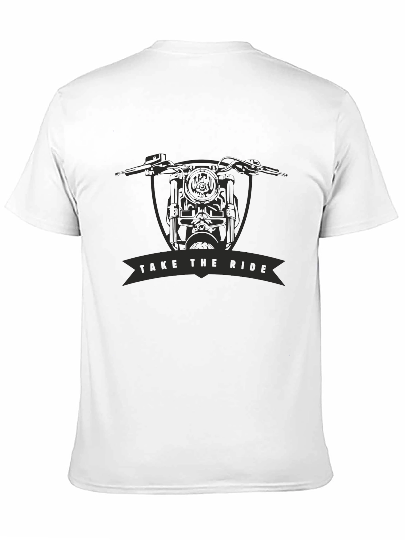 Black Take the Ride Motorcycle Graphic Tee