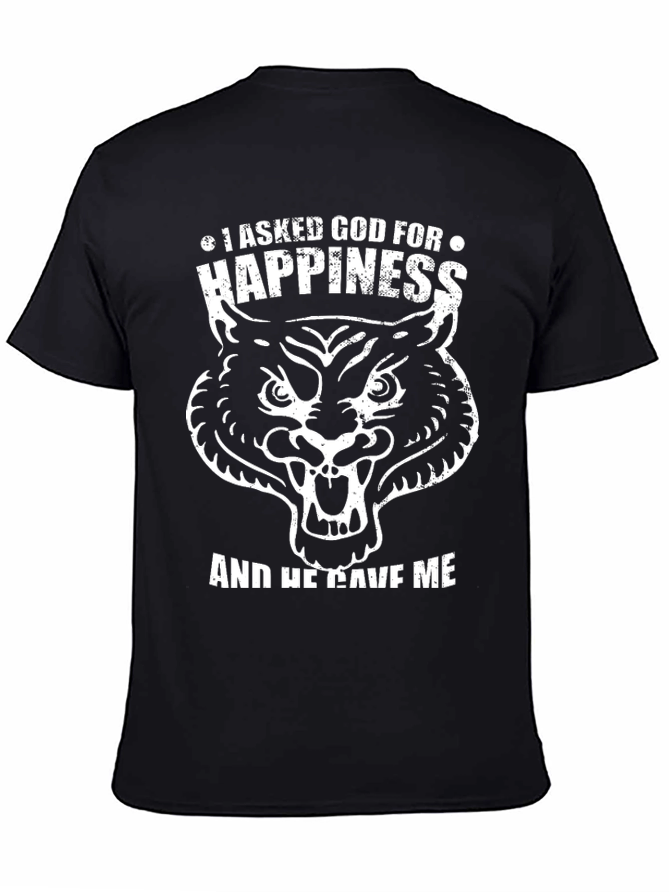 I Asked God For Happiness Graphic Tee