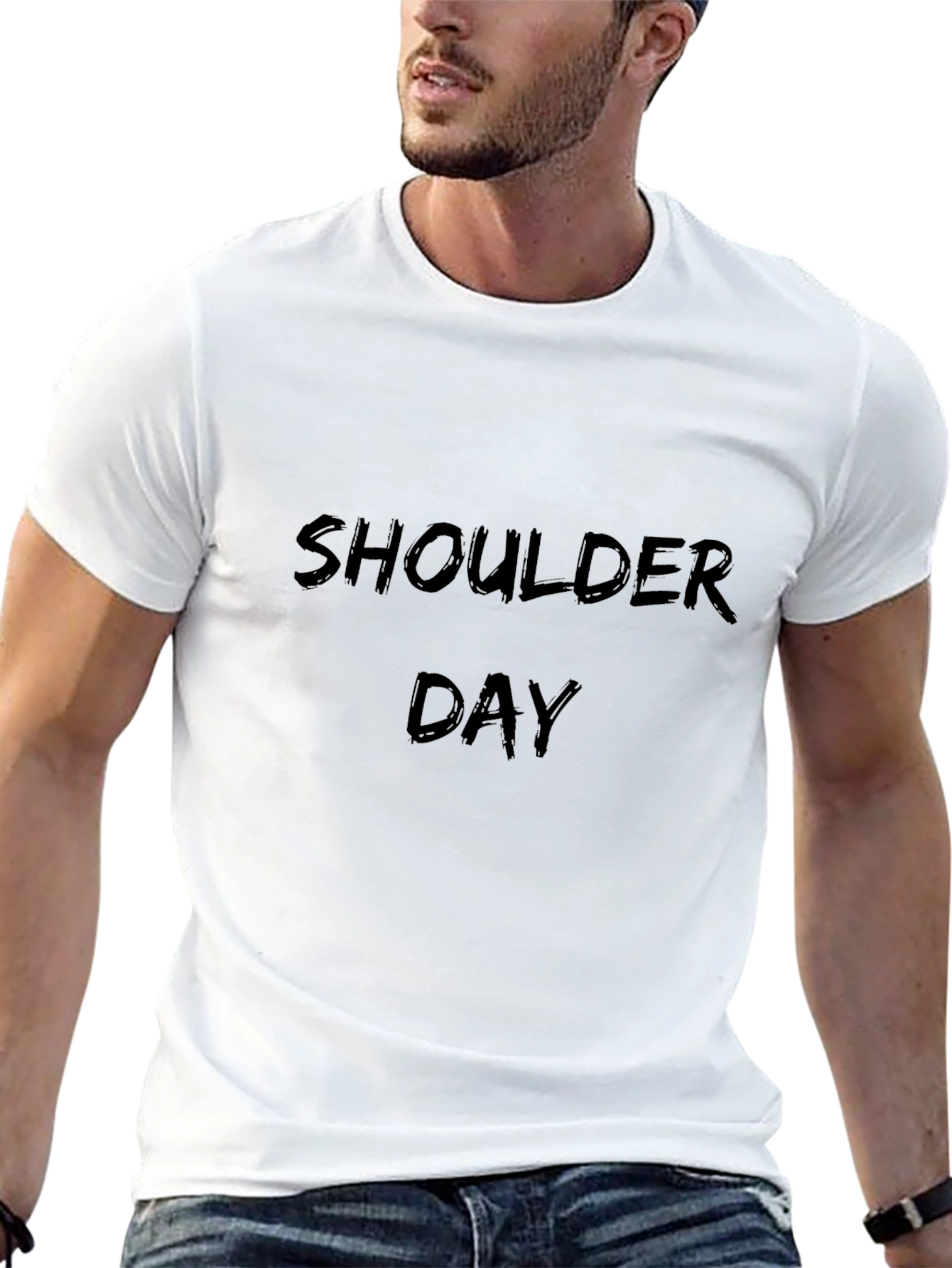 Shoulder Day - Black Tee