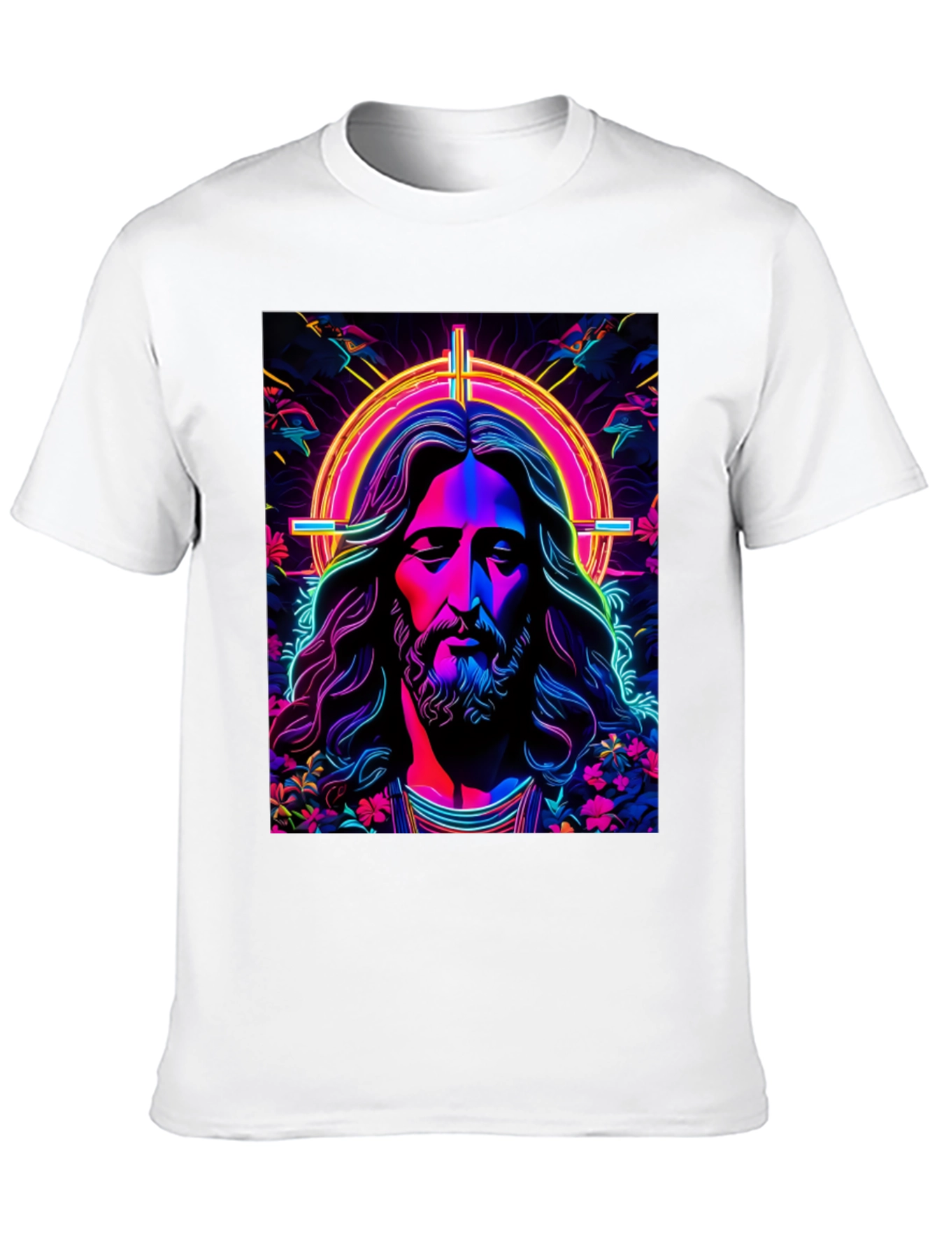 Neon Jesus Graphic Tee
