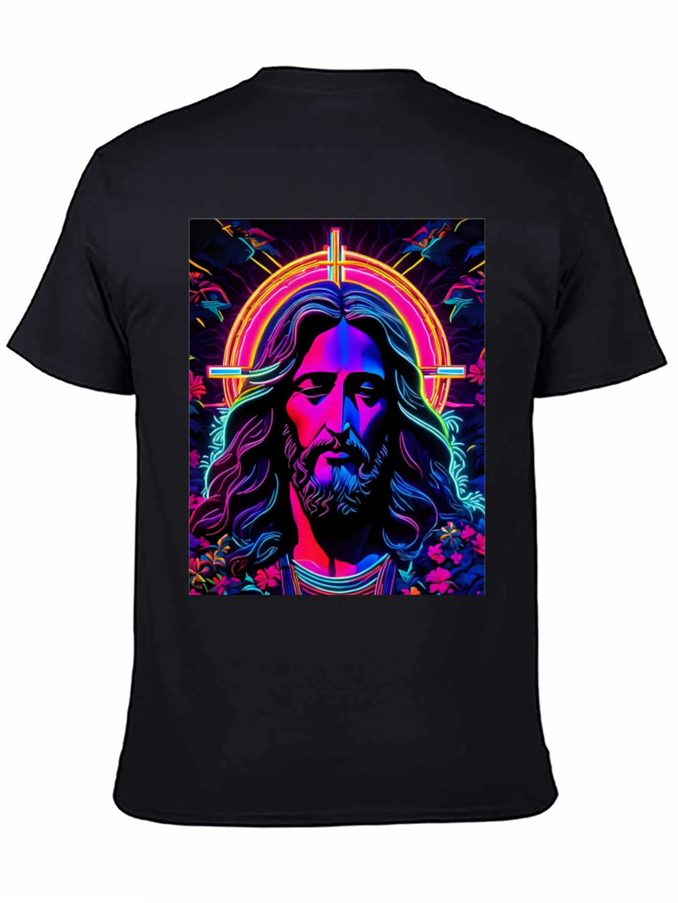 Neon Jesus Graphic Tee