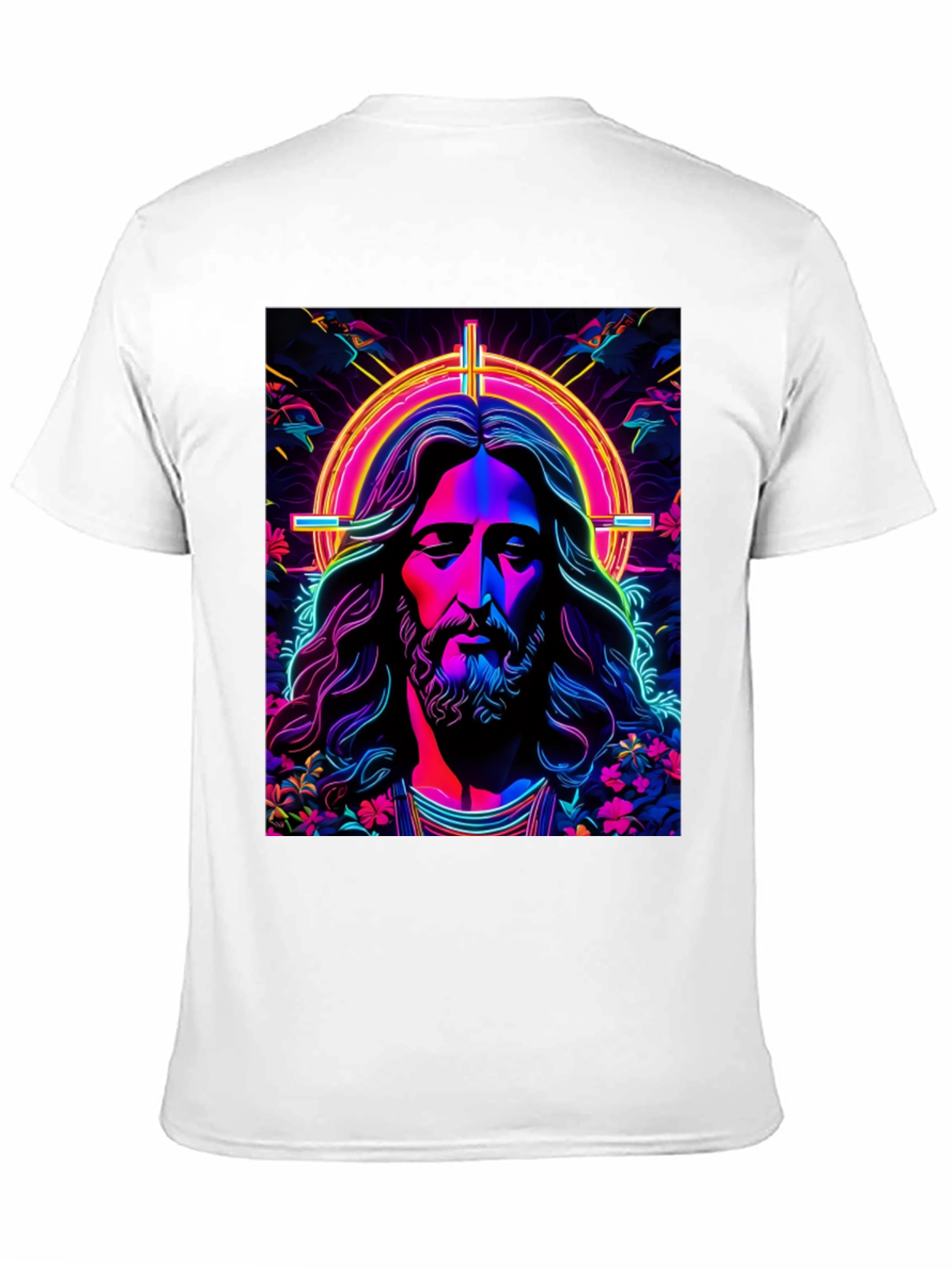 Neon Jesus Graphic Tee