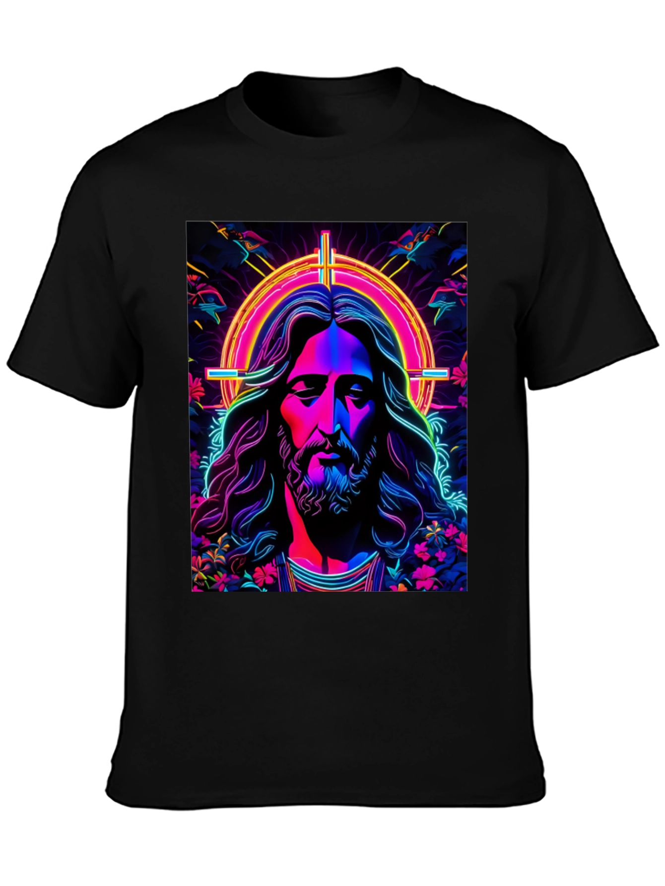 Neon Jesus Graphic Tee