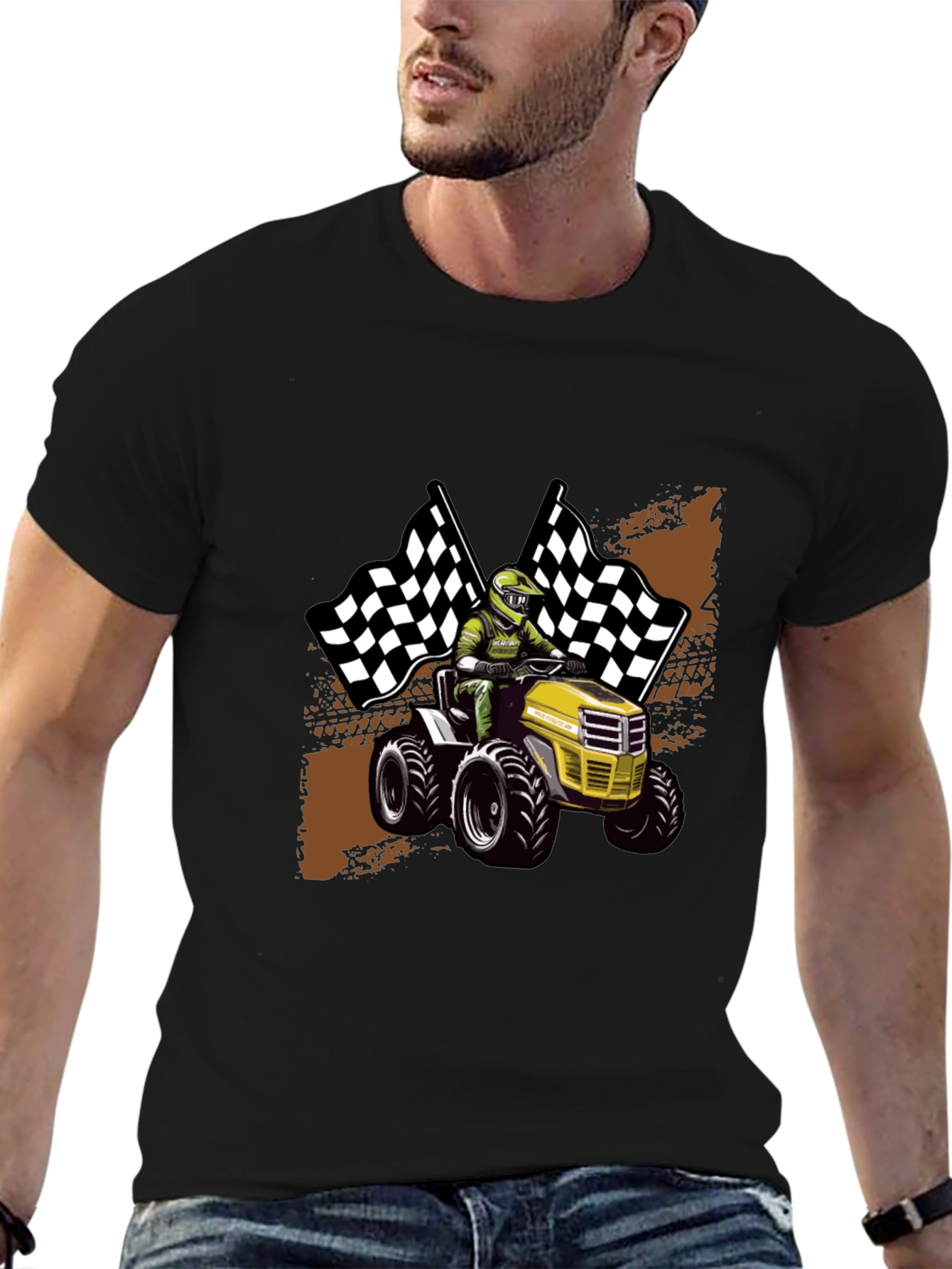 Funny Lawnmower Racing T-Shirt