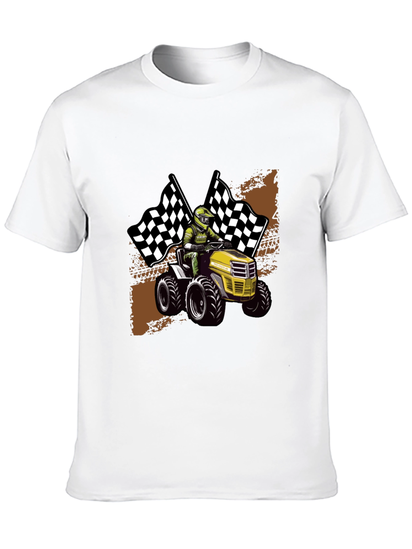 Funny Lawnmower Racing T-Shirt