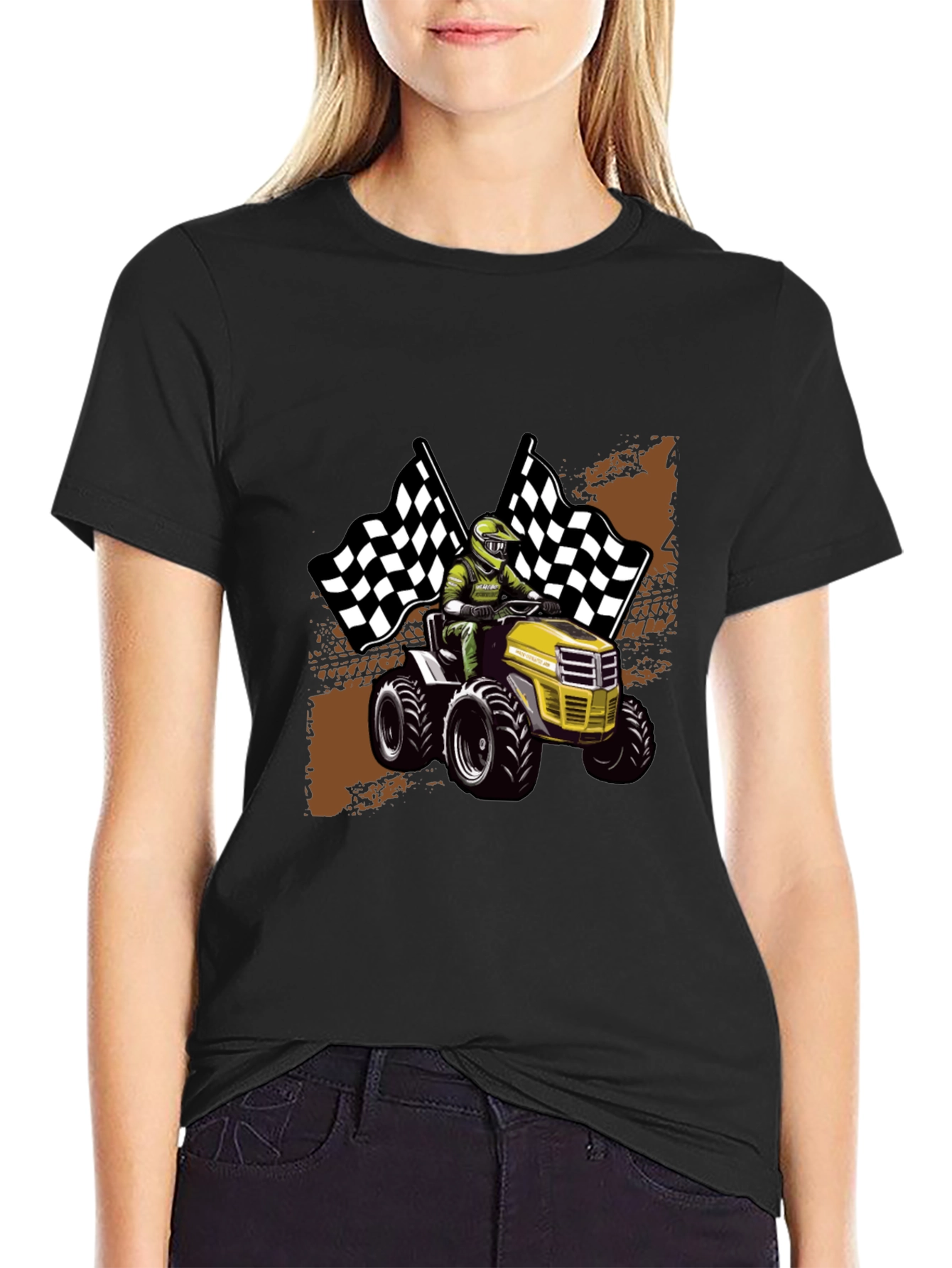 Funny Lawnmower Racing T-Shirt