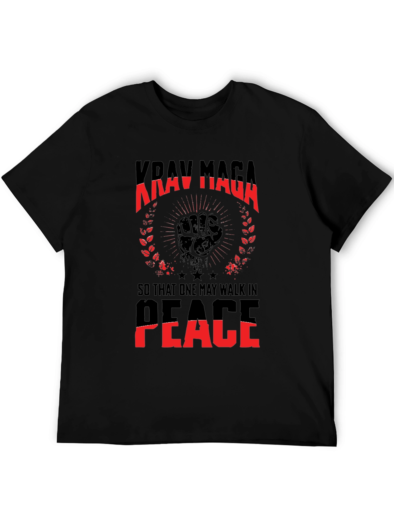 Krav Maga T-Shirt: Walk In Peace Graphic Tee