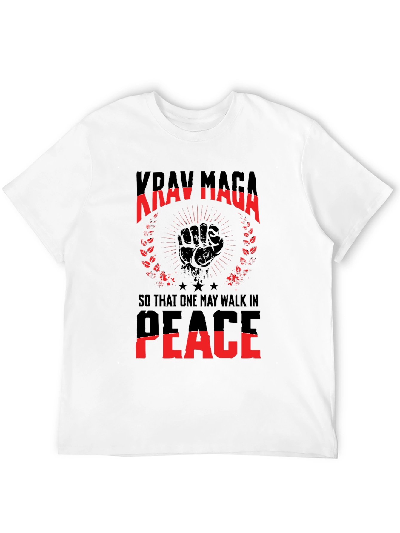 Krav Maga T-Shirt: Walk In Peace Graphic Tee