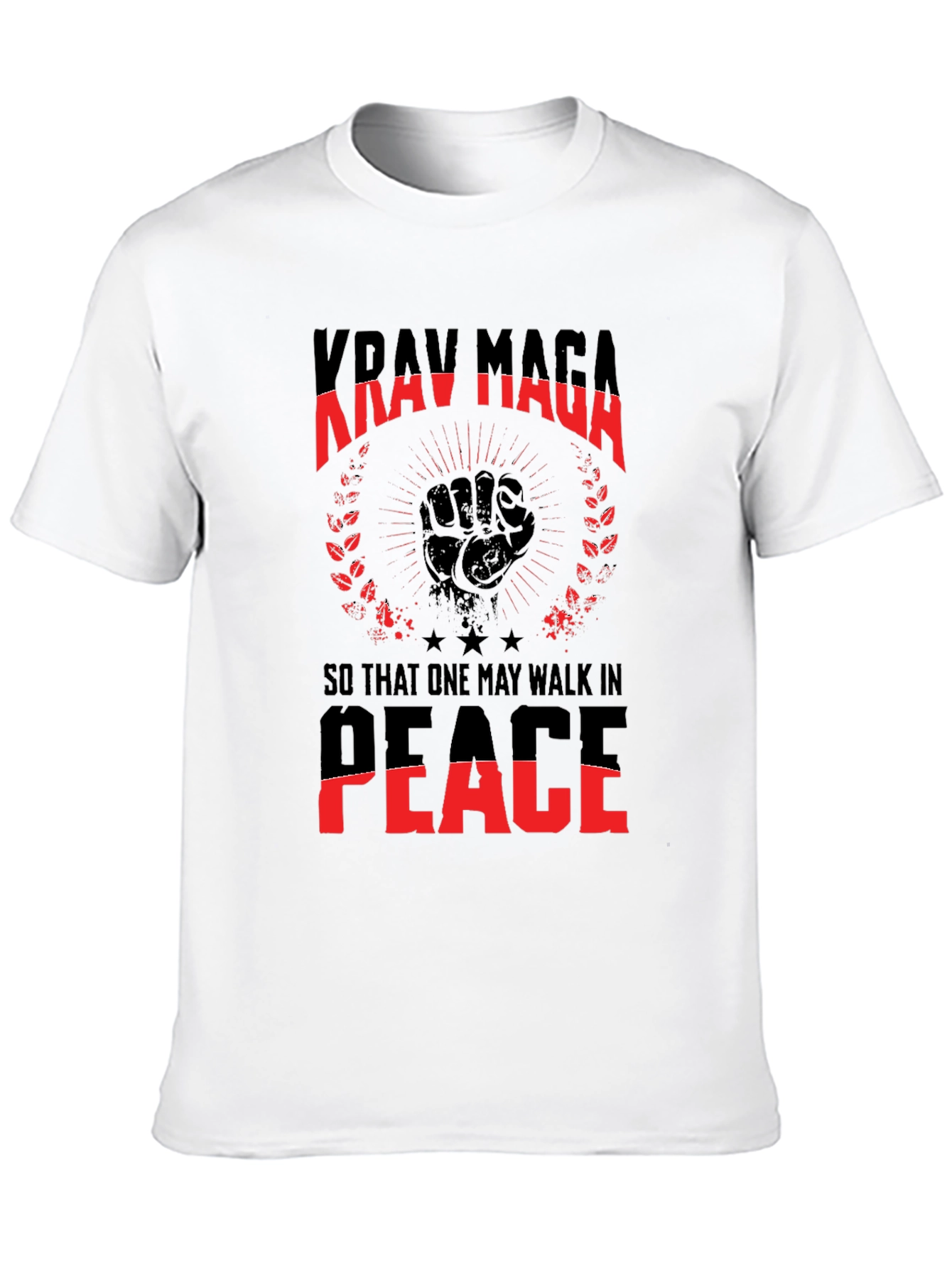 Krav Maga T-Shirt: Walk In Peace Graphic Tee