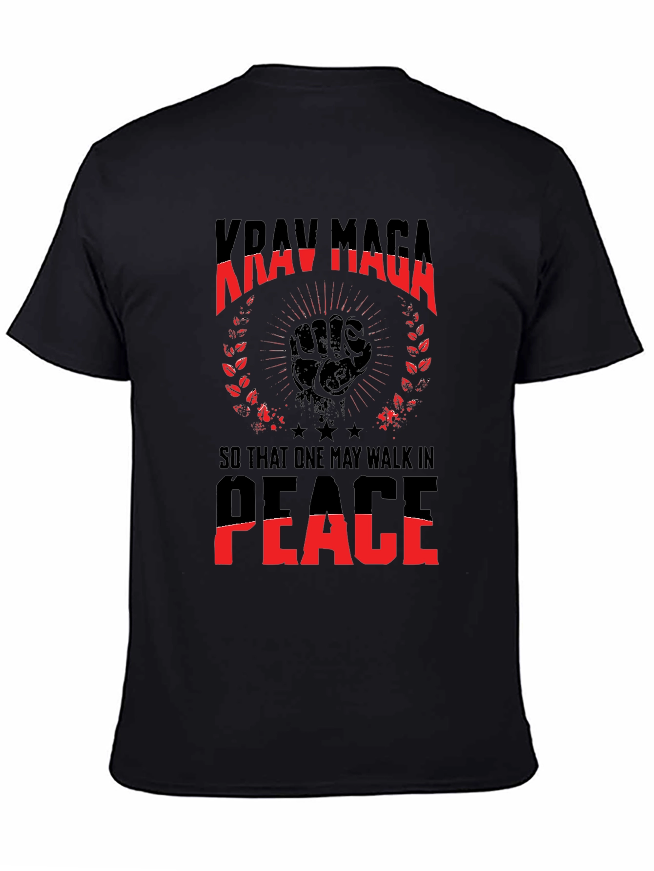 Krav Maga T-Shirt: Walk In Peace Graphic Tee