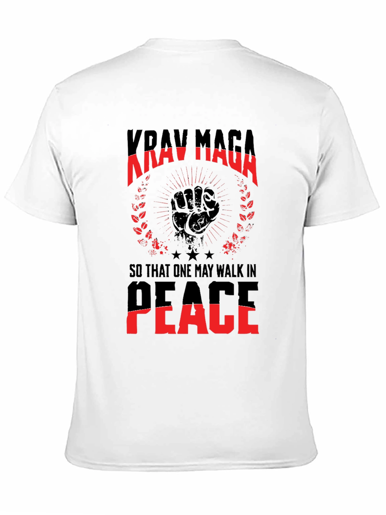 Krav Maga T-Shirt: Walk In Peace Graphic Tee