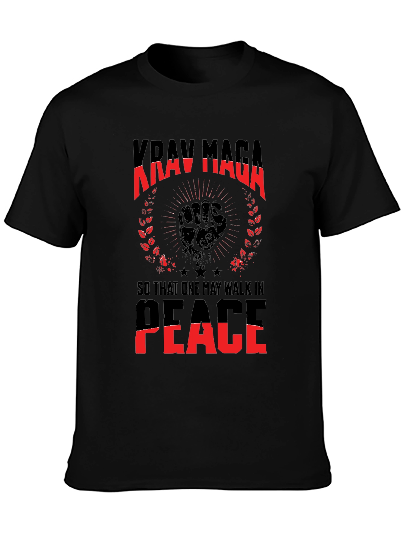 Krav Maga T-Shirt: Walk In Peace Graphic Tee