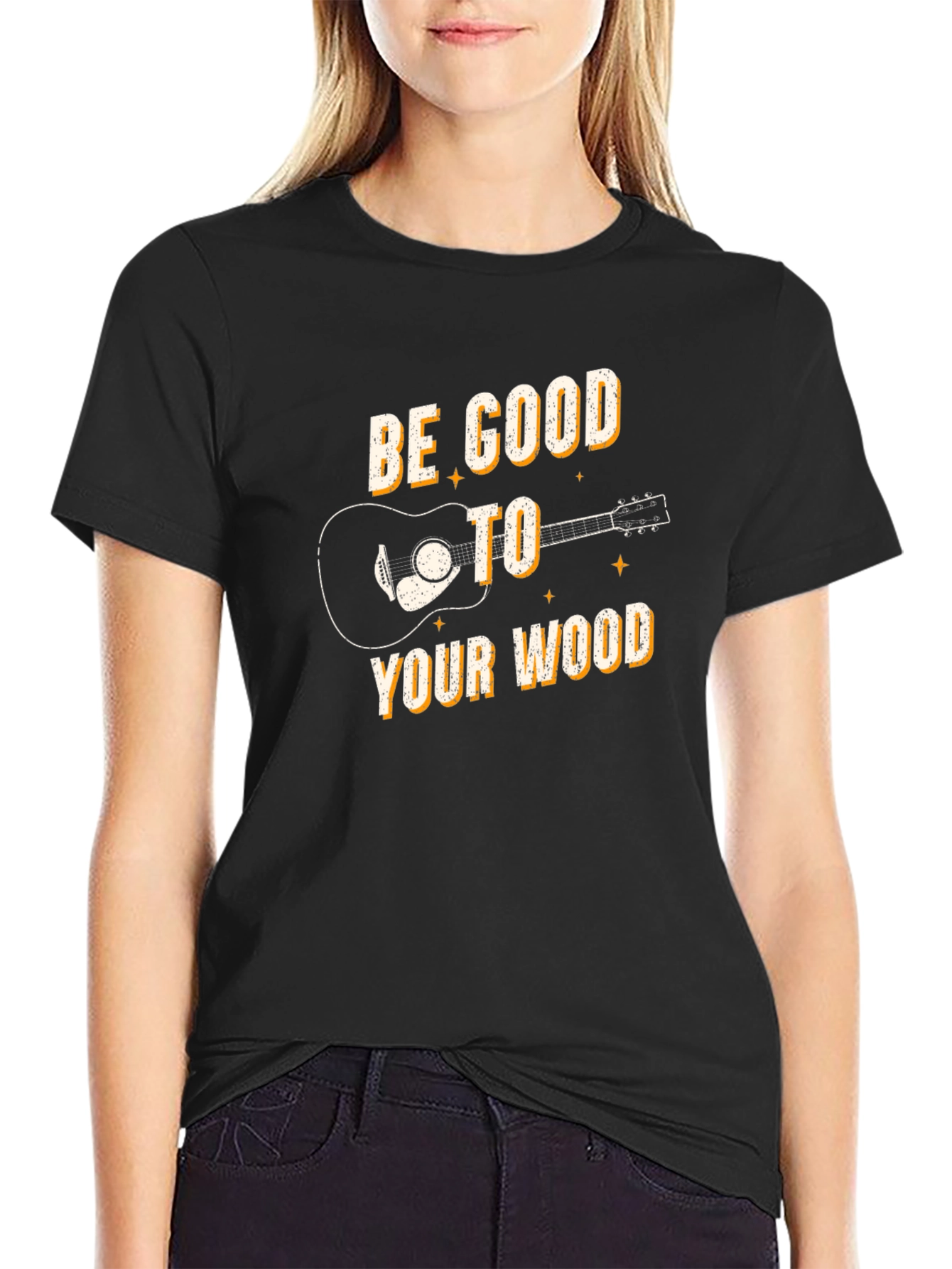 Be Good to Your Wood Guitar T-Shirt
