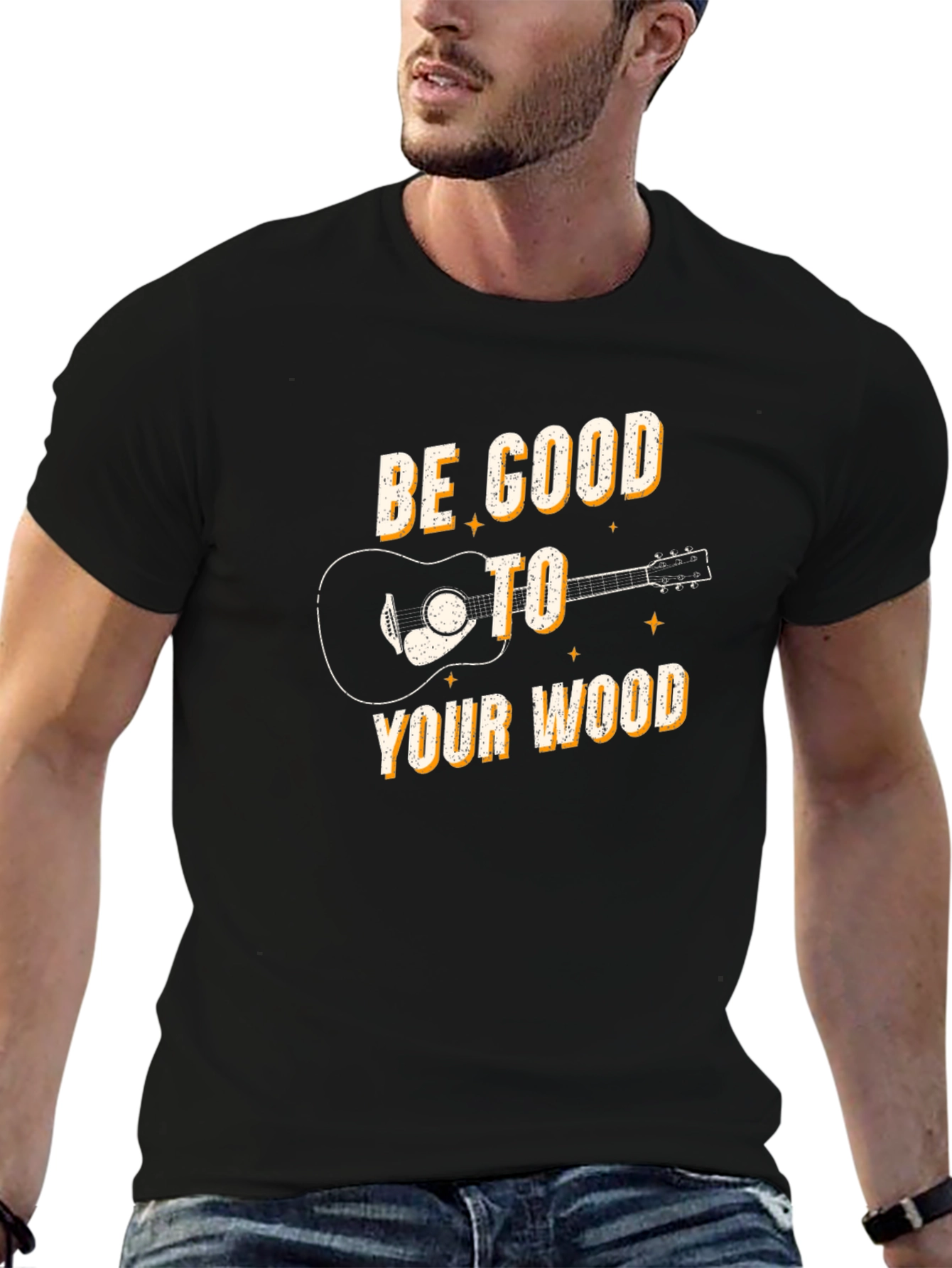 Be Good to Your Wood Guitar T-Shirt