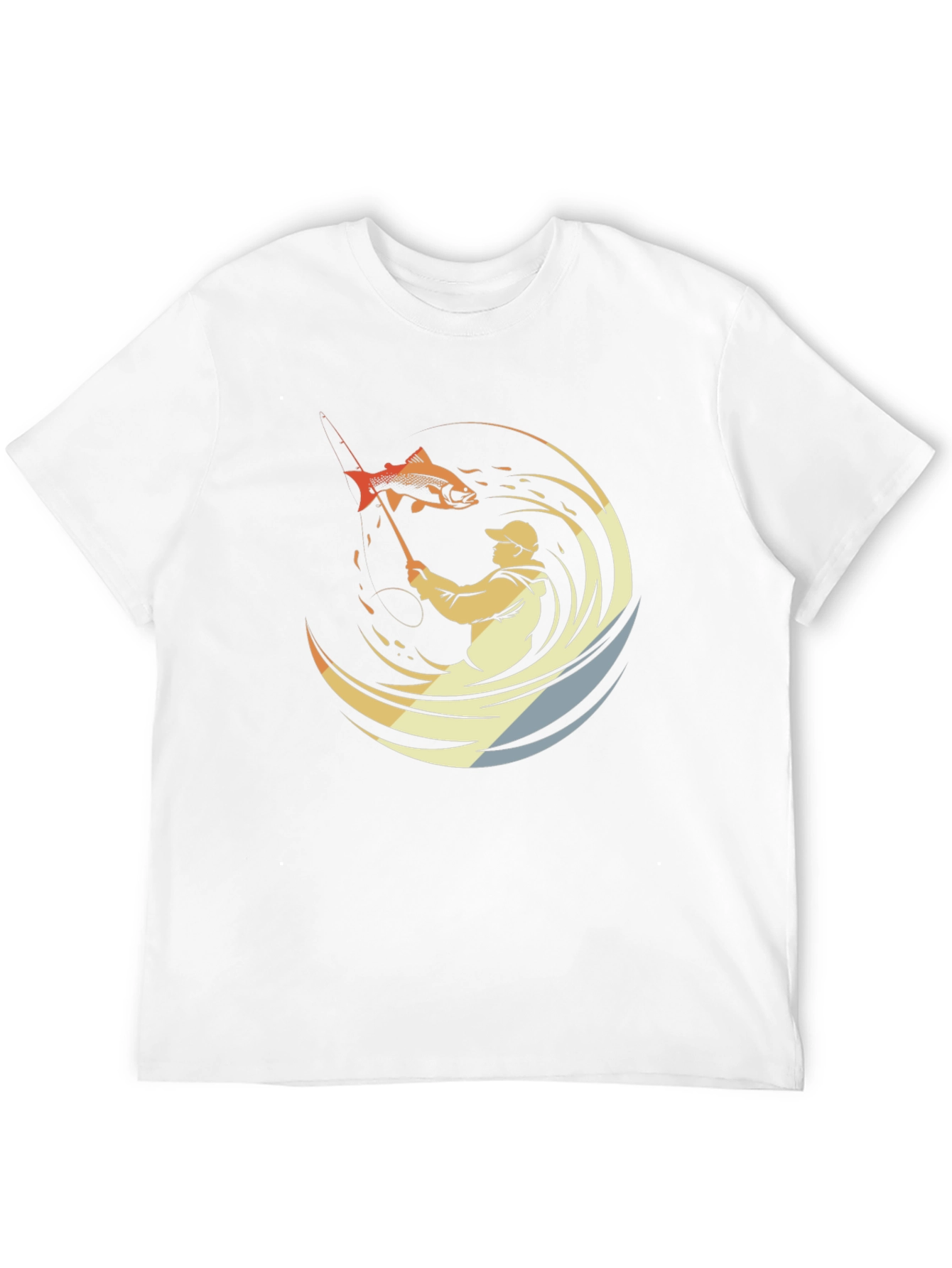 Mens Fishing Graphic Tee - Black