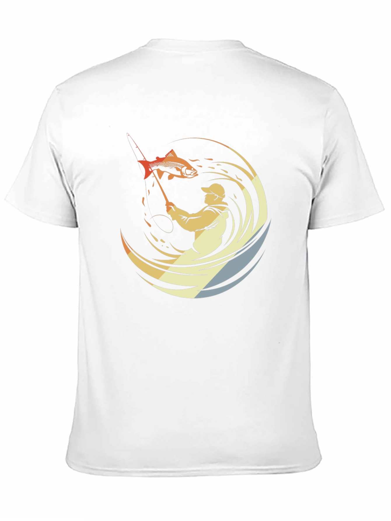 Mens Fishing Graphic Tee - Black