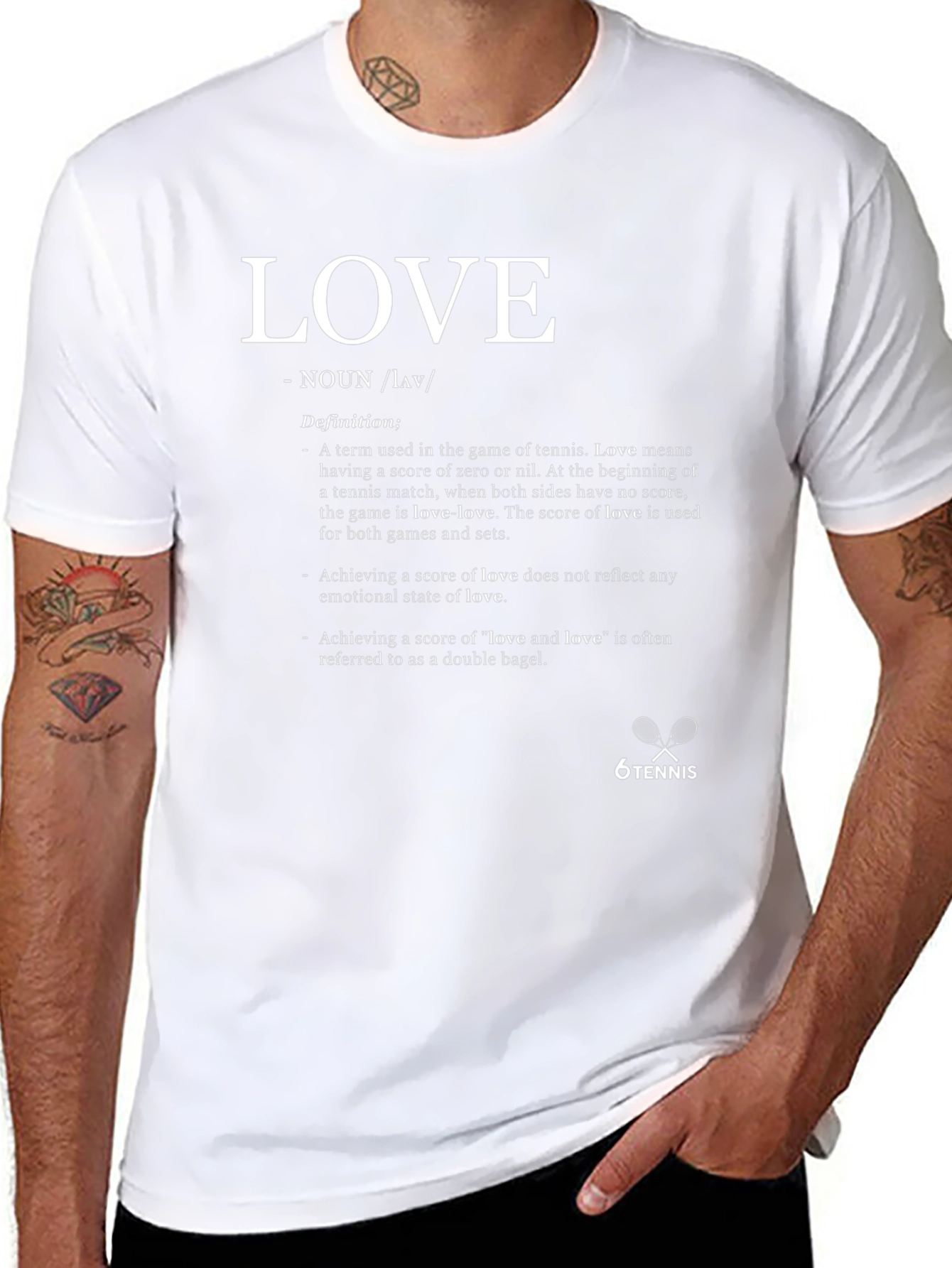 Tennis Love Definition T-Shirt - Unique Sports Tee