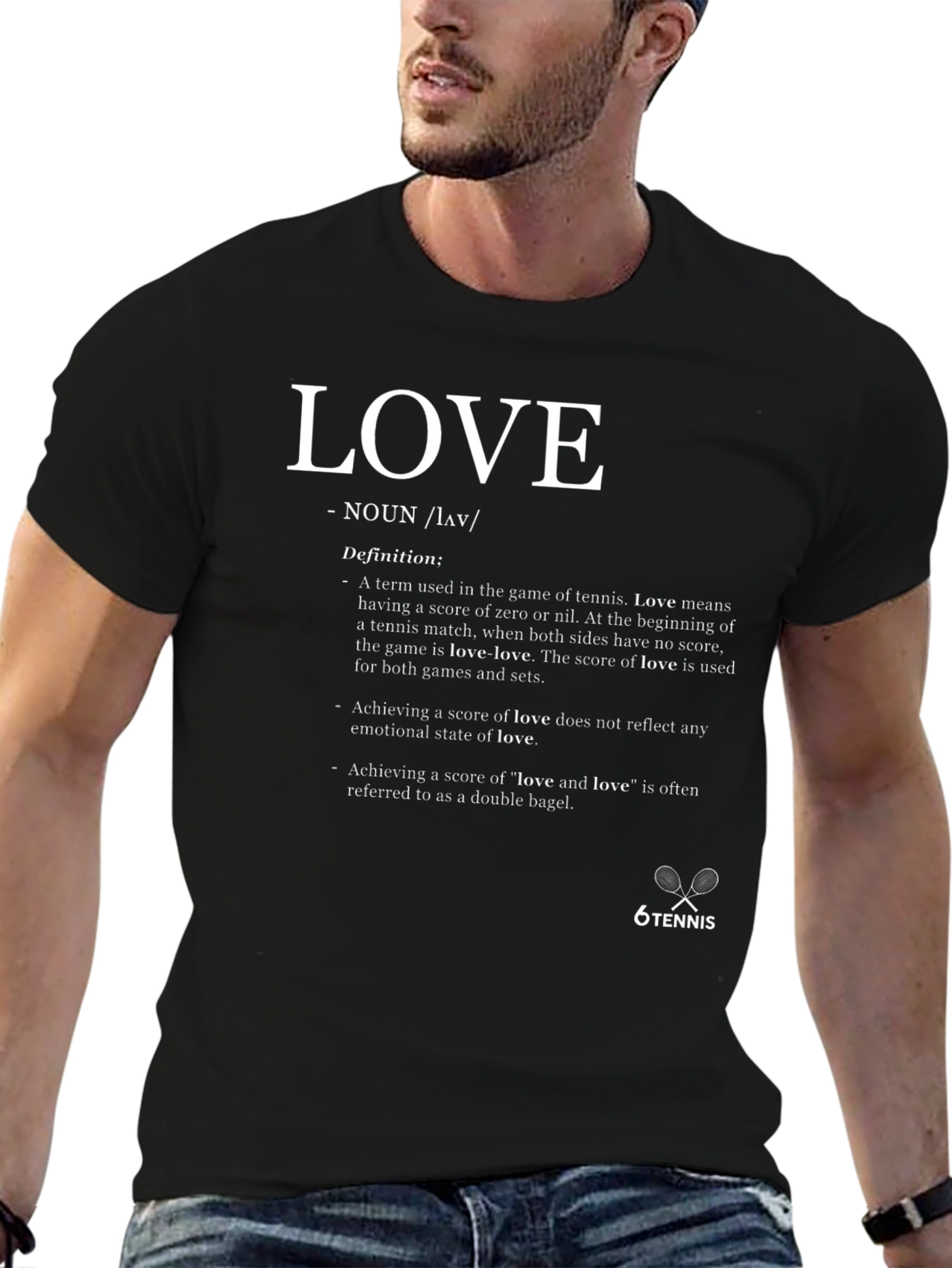 Tennis Love Definition T-Shirt - Unique Sports Tee