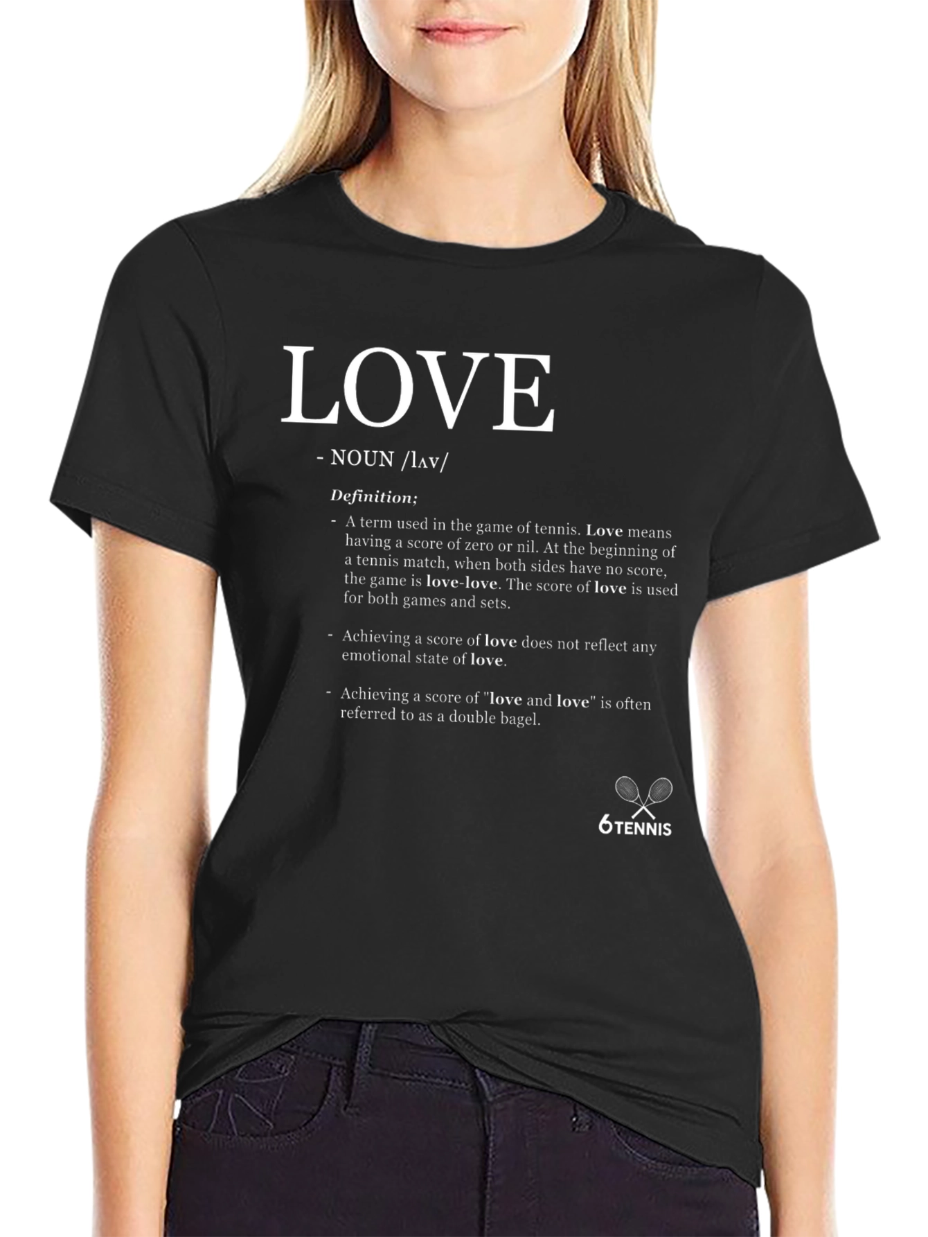 Tennis Love Definition T-Shirt - Unique Sports Tee