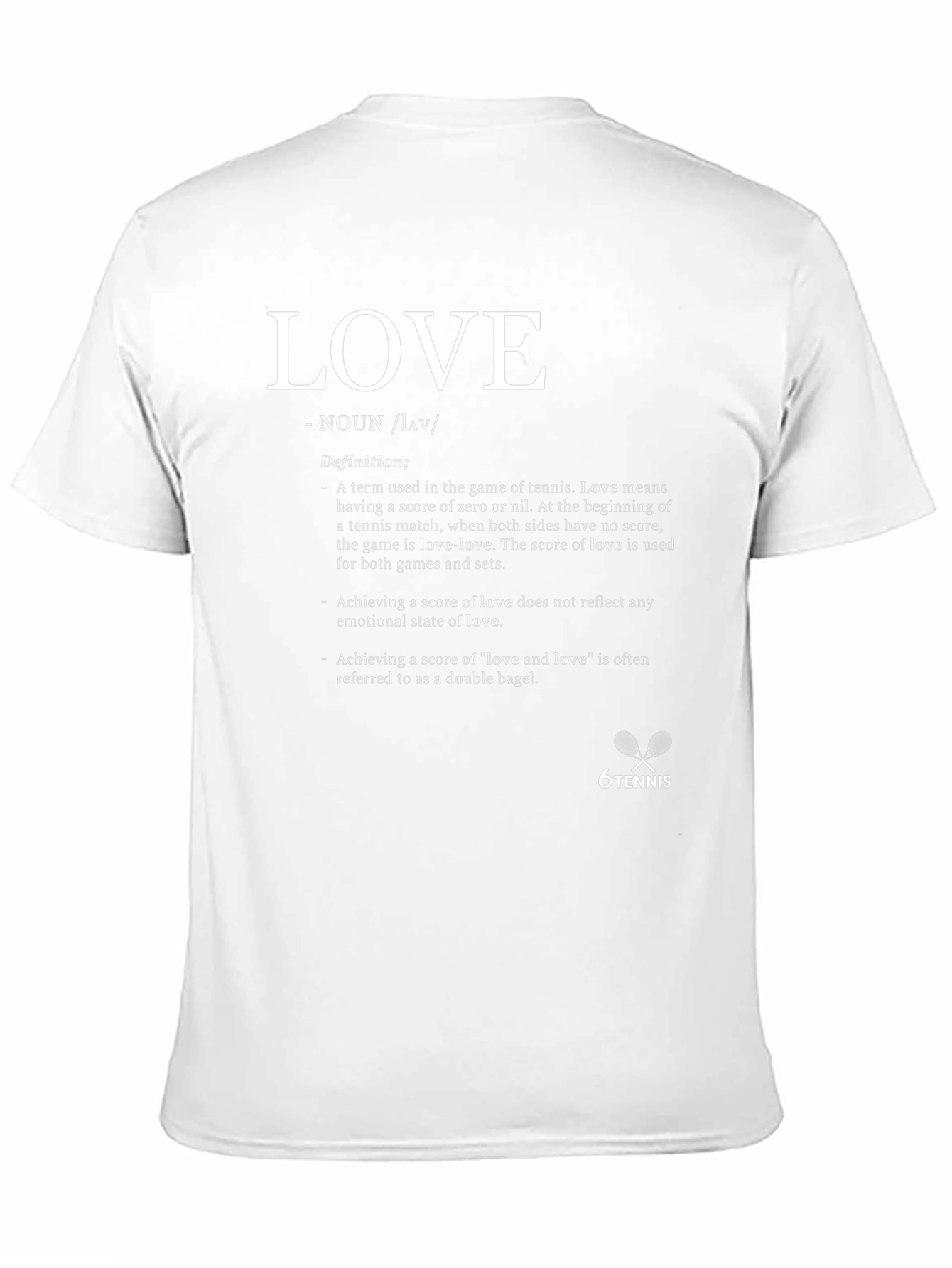 Tennis Love Definition T-Shirt - Unique Sports Tee
