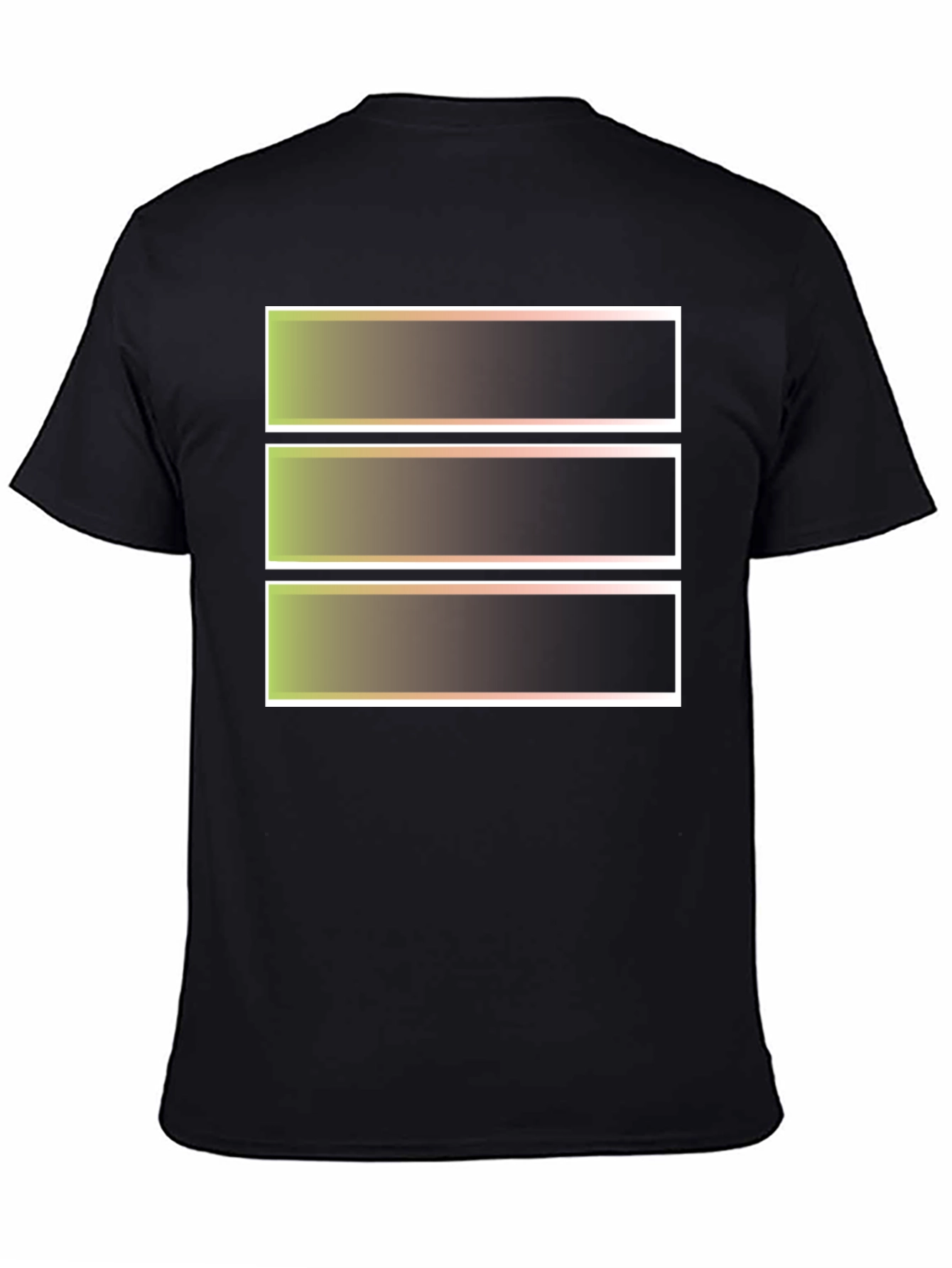 Abstract Graphic Tee - Black Crew Neck T-Shirt