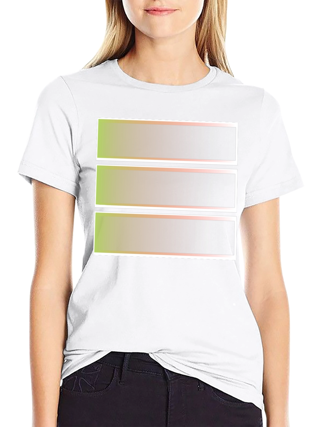 Abstract Graphic Tee - Black Crew Neck T-Shirt