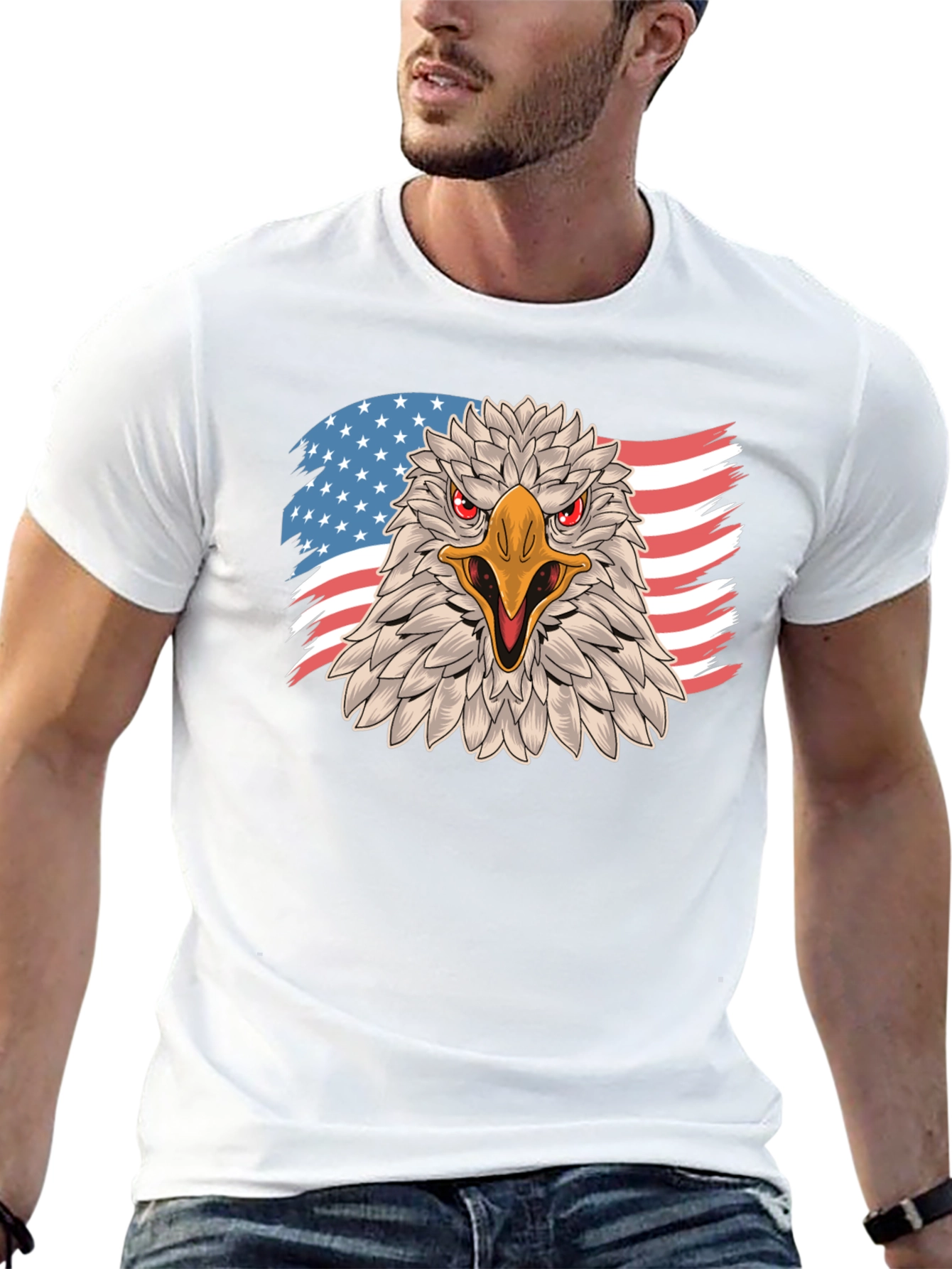 American Eagle Graphic Tee - Patriotic Style