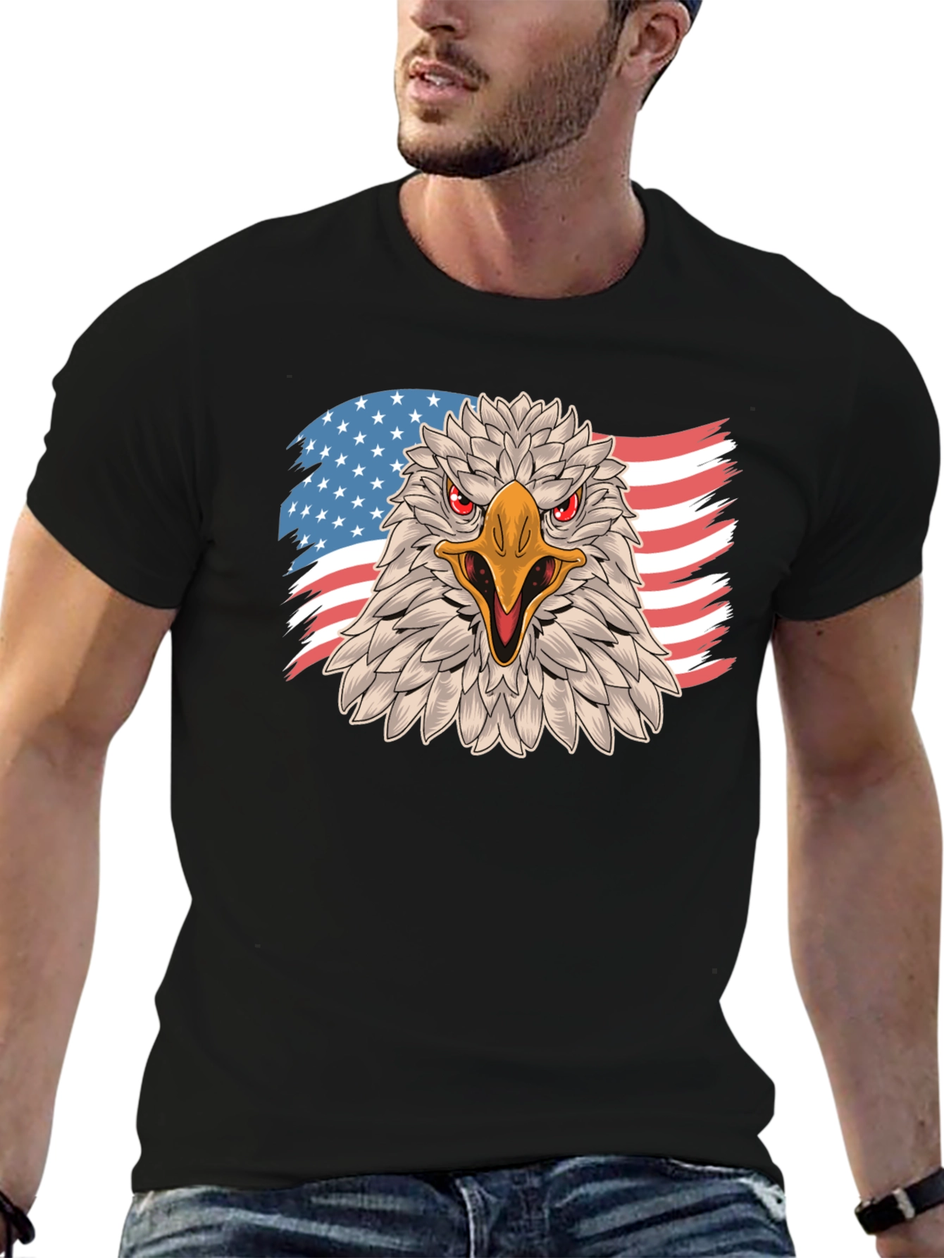 American Eagle Graphic Tee - Patriotic Style