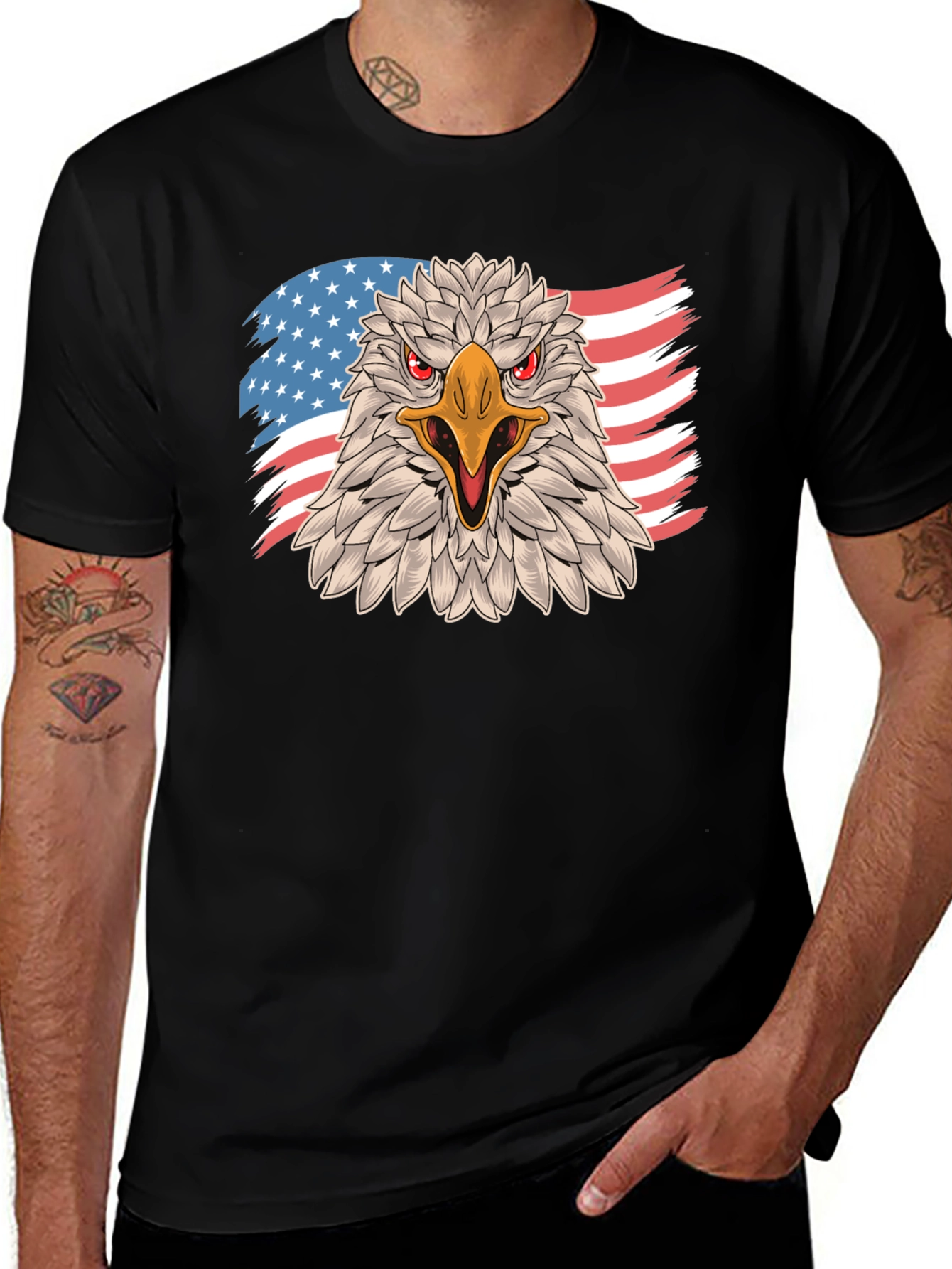 American Eagle Graphic Tee - Patriotic Style