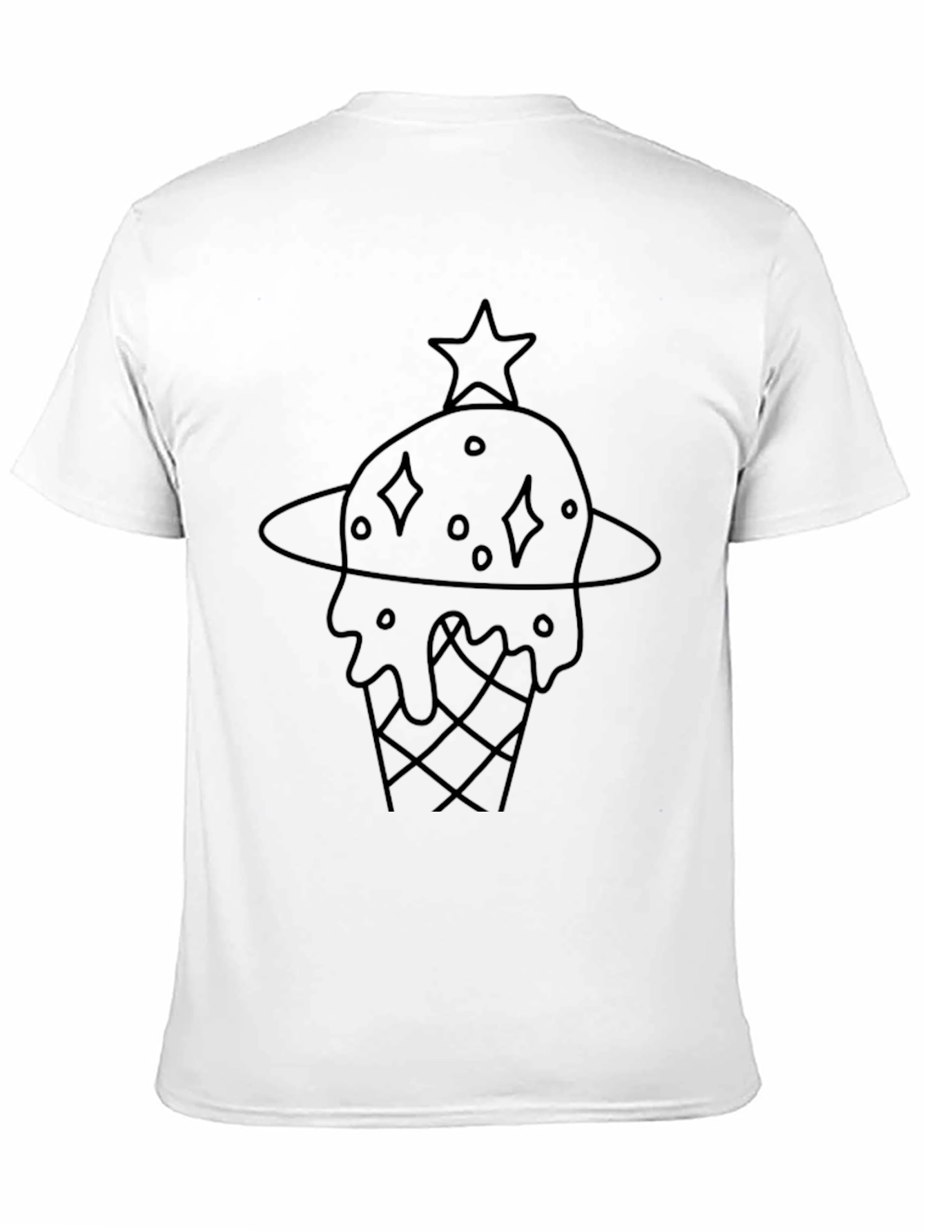 Ice Cream Planet Graphic Tee - Black
