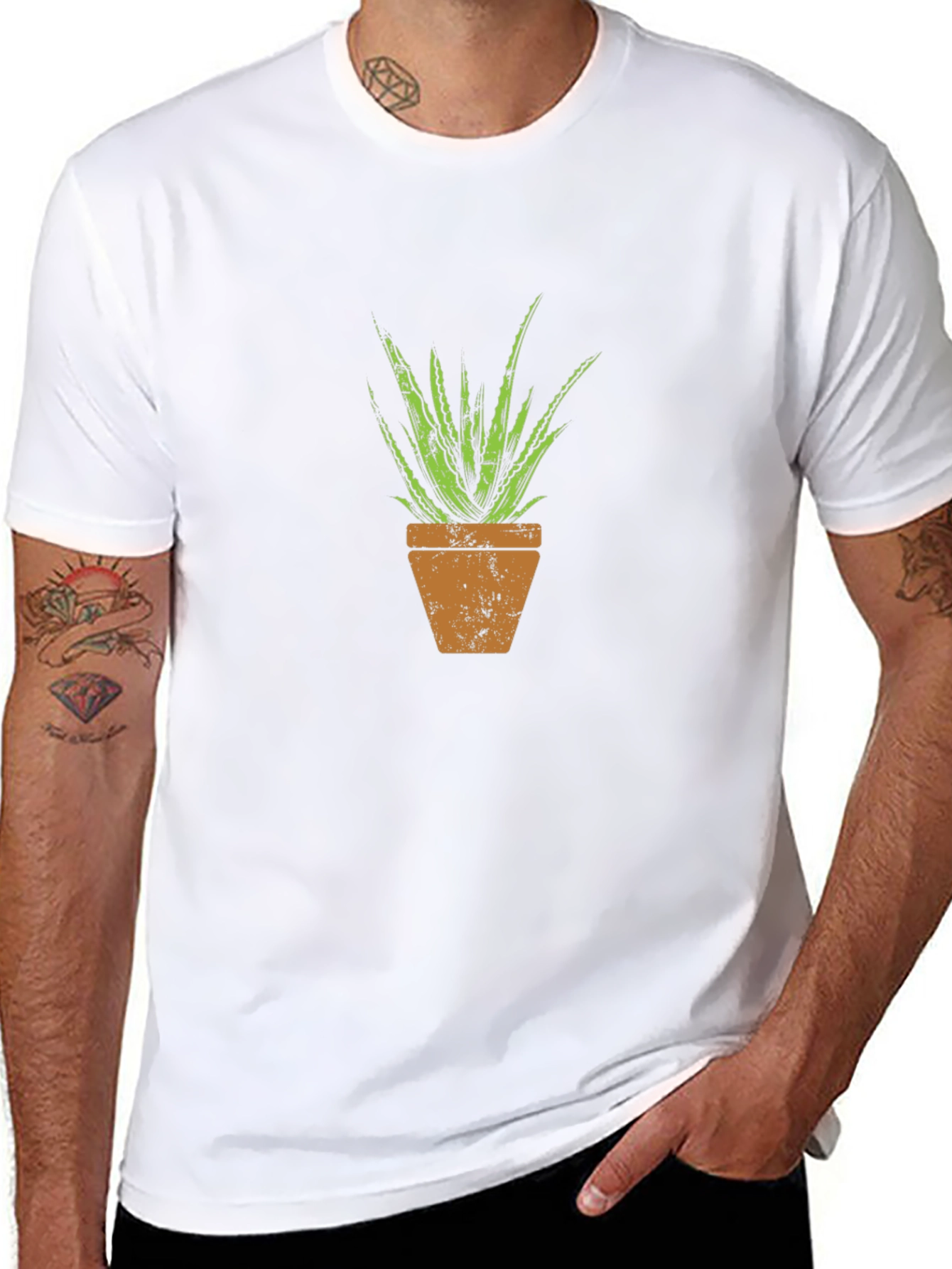Aloe Vera Plant Graphic T-Shirt