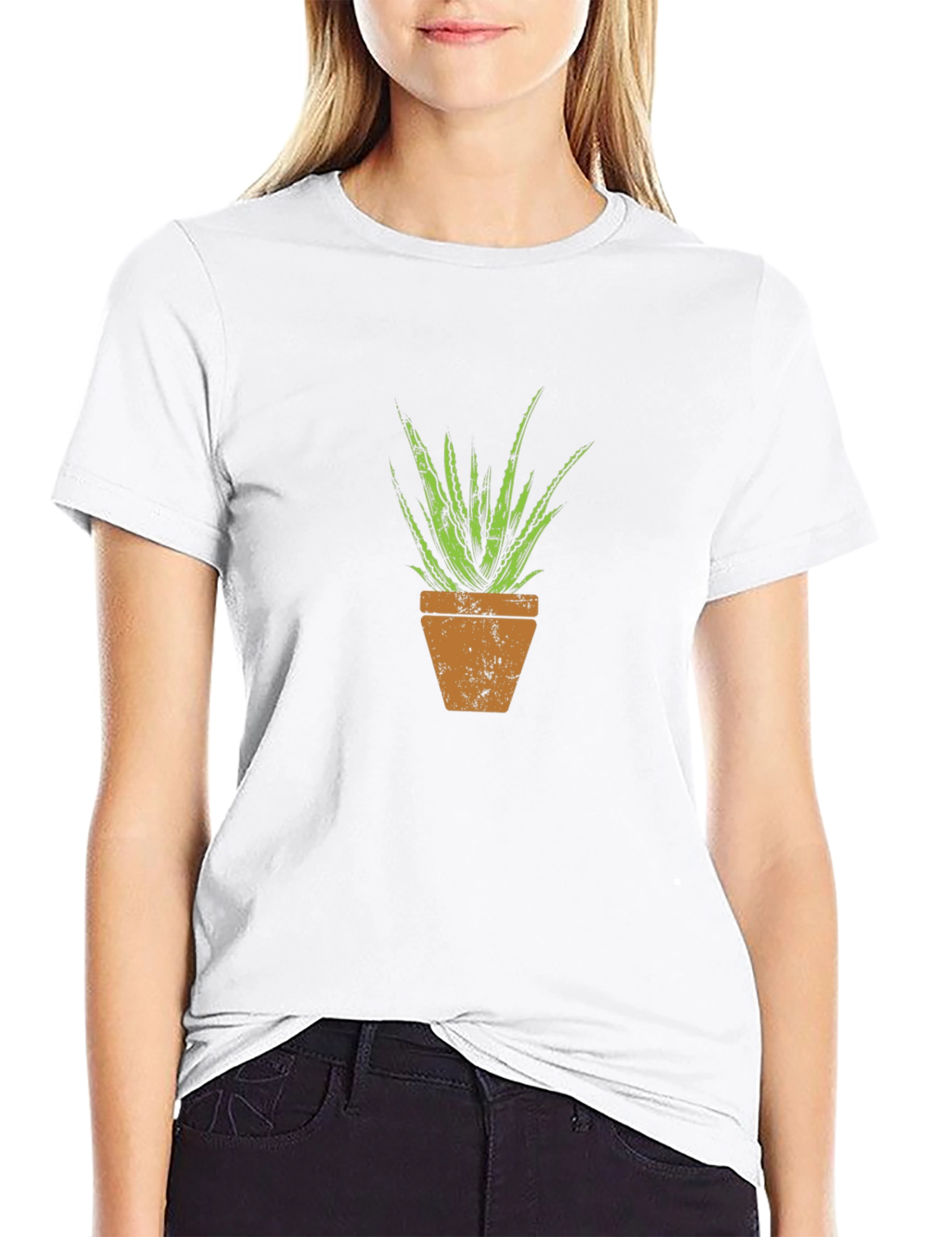 Aloe Vera Plant Graphic T-Shirt