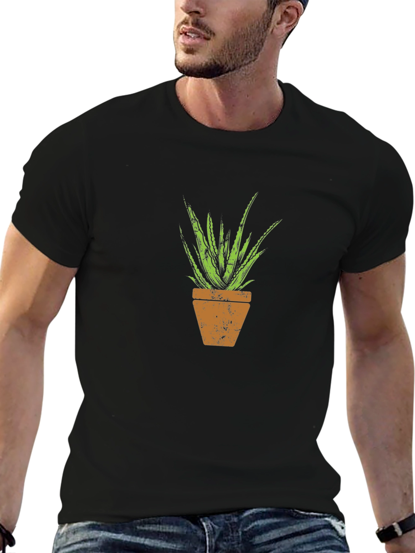Aloe Vera Plant Graphic T-Shirt