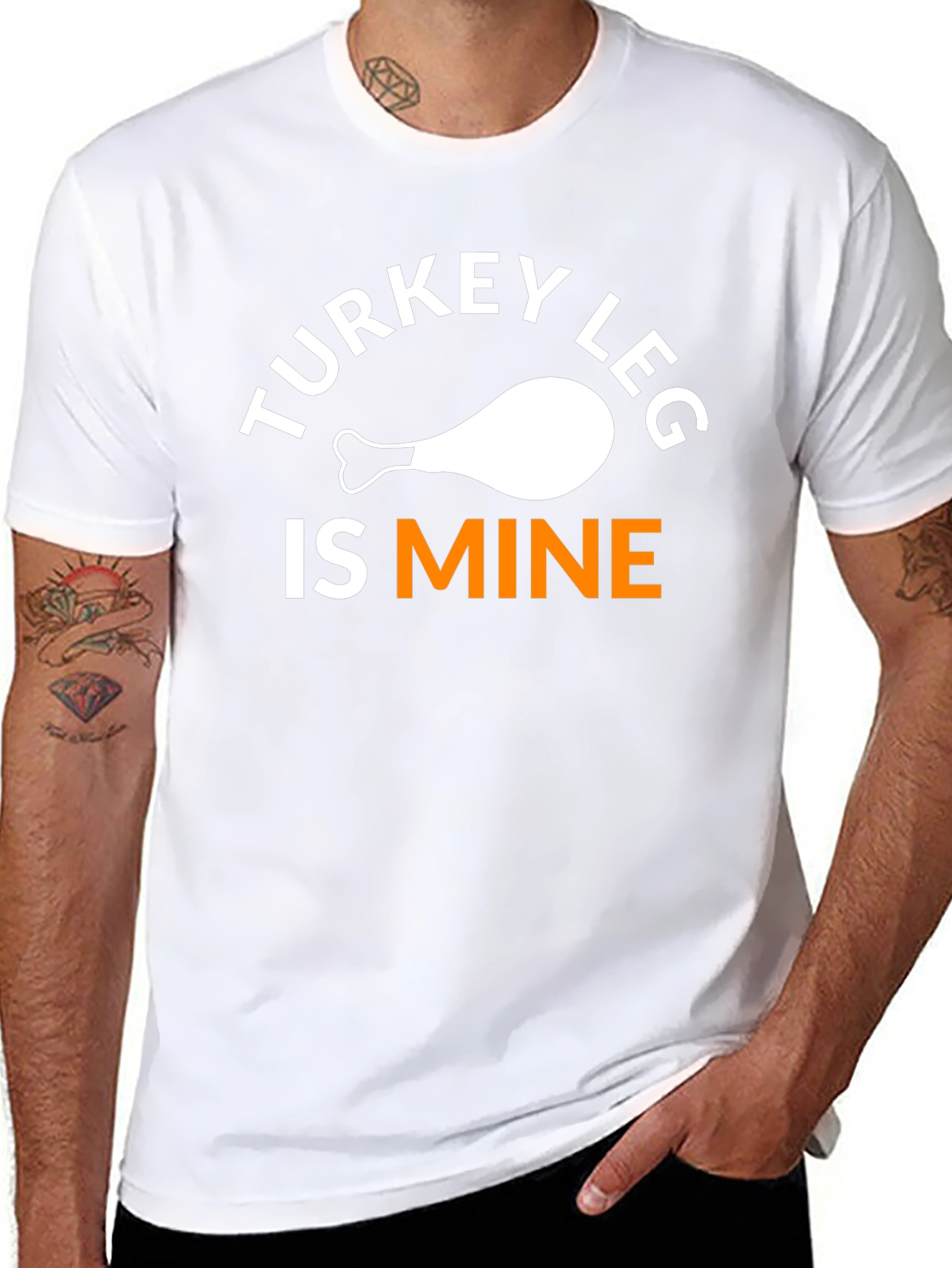 Turkey Leg Is Mine T-Shirt Funny Thanksgiving