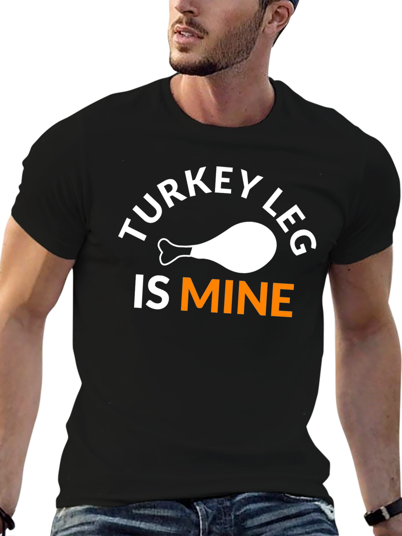 Turkey Leg Is Mine T-Shirt Funny Thanksgiving