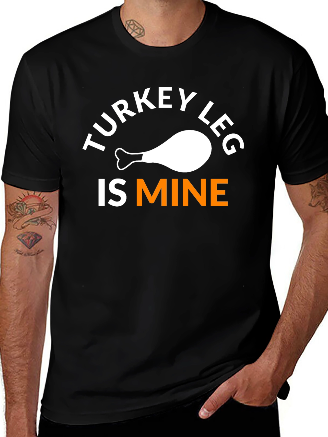 Turkey Leg Is Mine T-Shirt Funny Thanksgiving