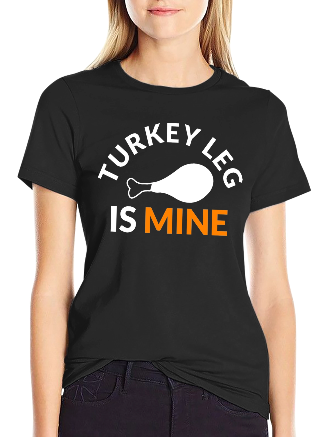Turkey Leg Is Mine T-Shirt Funny Thanksgiving