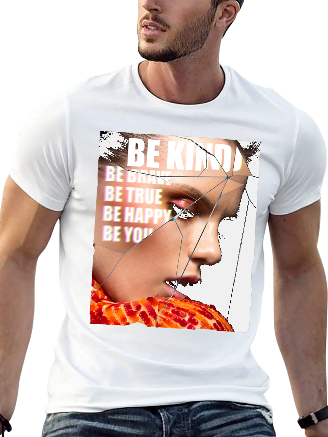 Be Kind Graphic Print T-Shirt - Trendy Streetwear