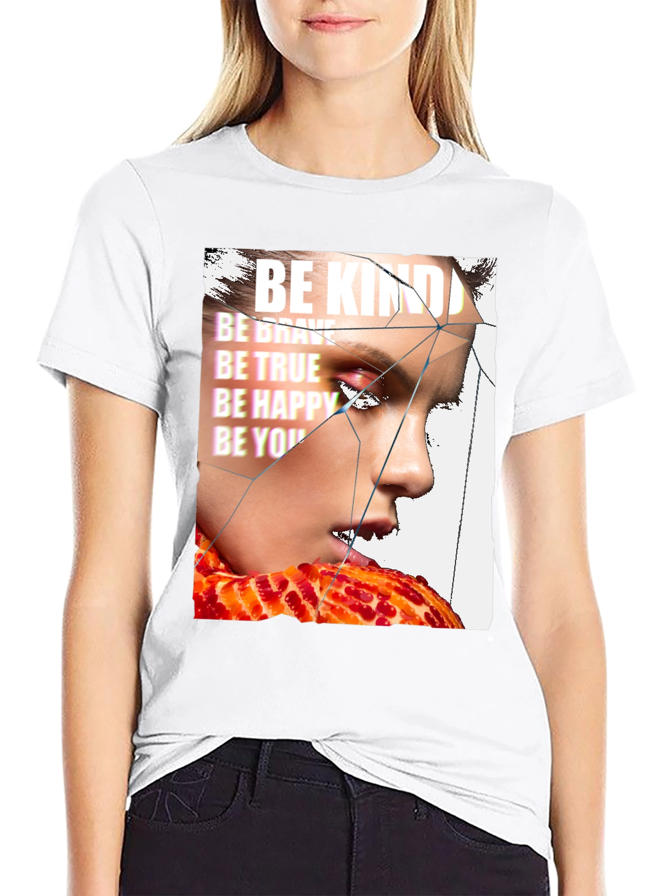Be Kind Graphic Print T-Shirt - Trendy Streetwear