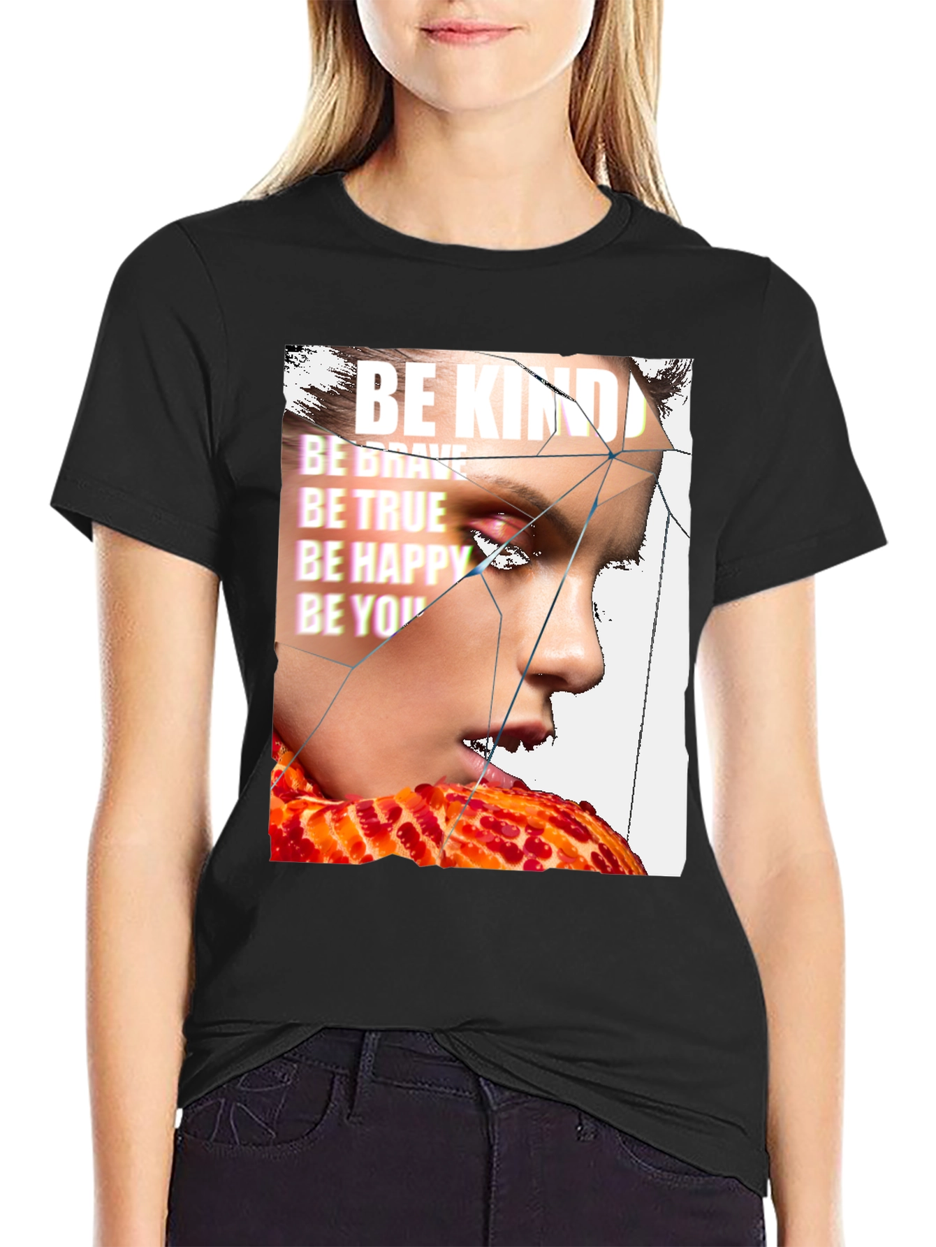 Be Kind Graphic Print T-Shirt - Trendy Streetwear