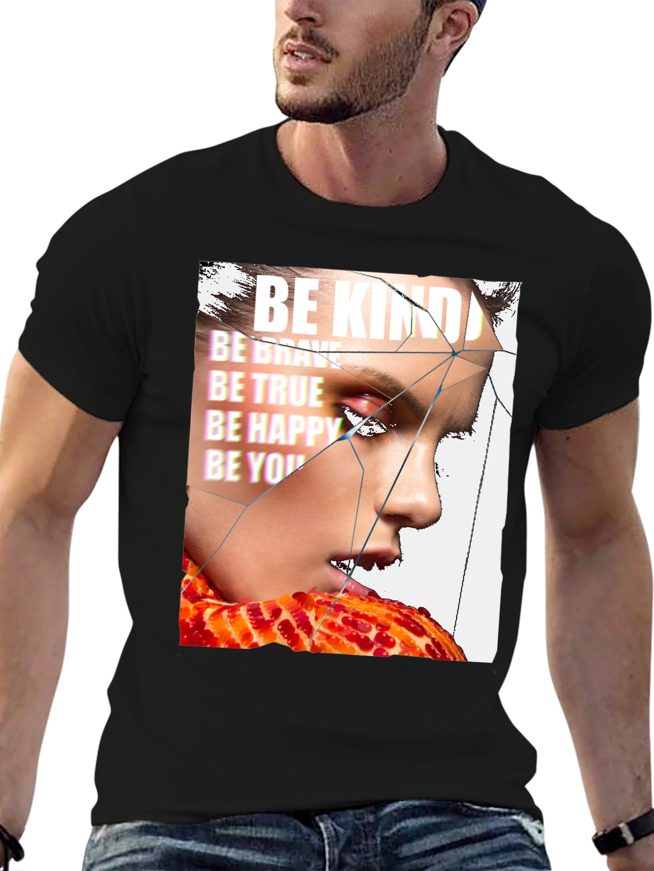 Be Kind Graphic Print T-Shirt - Trendy Streetwear