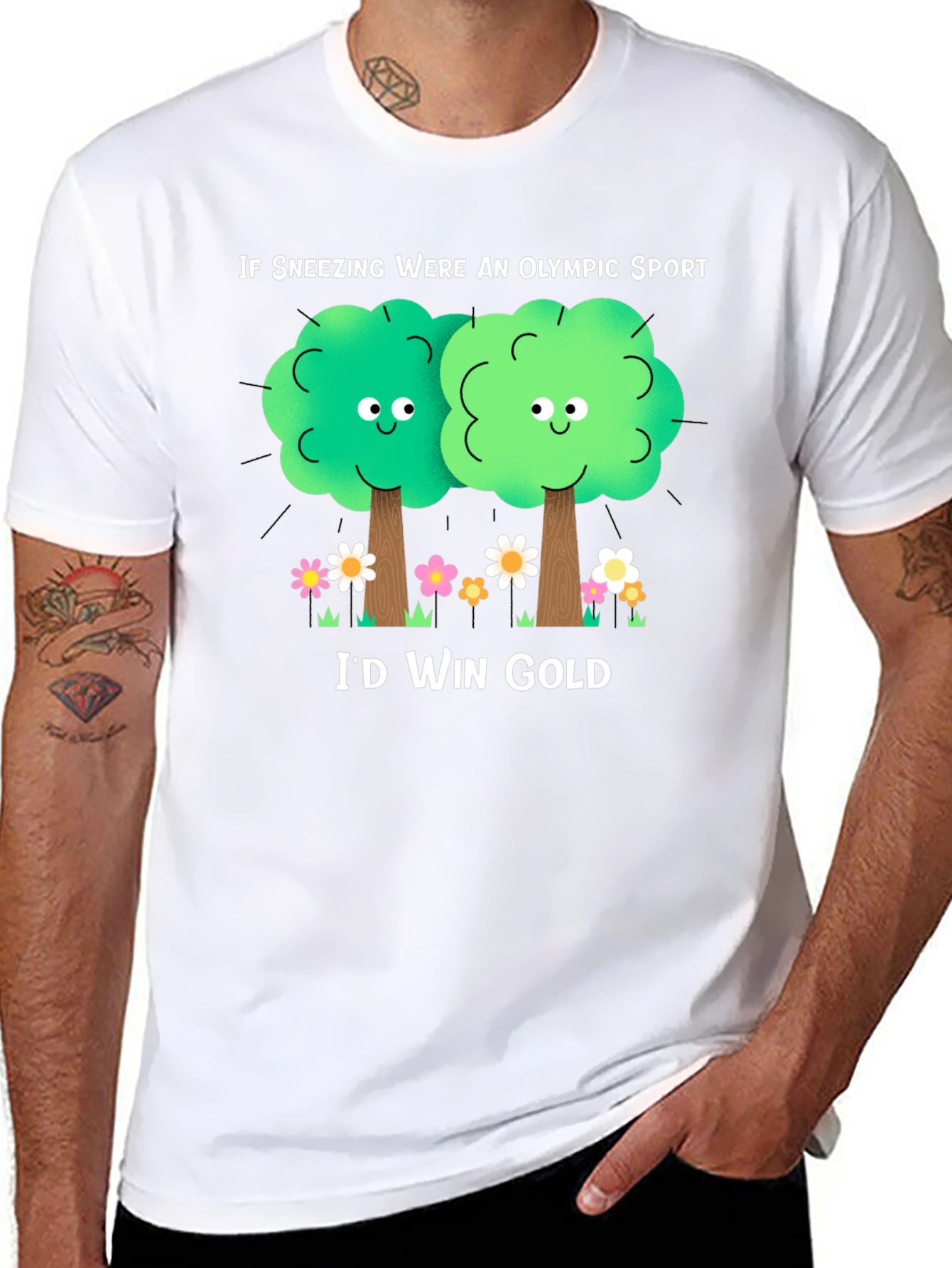 Funny Allergy Season T-Shirt: If Sneezing Olympic Sport