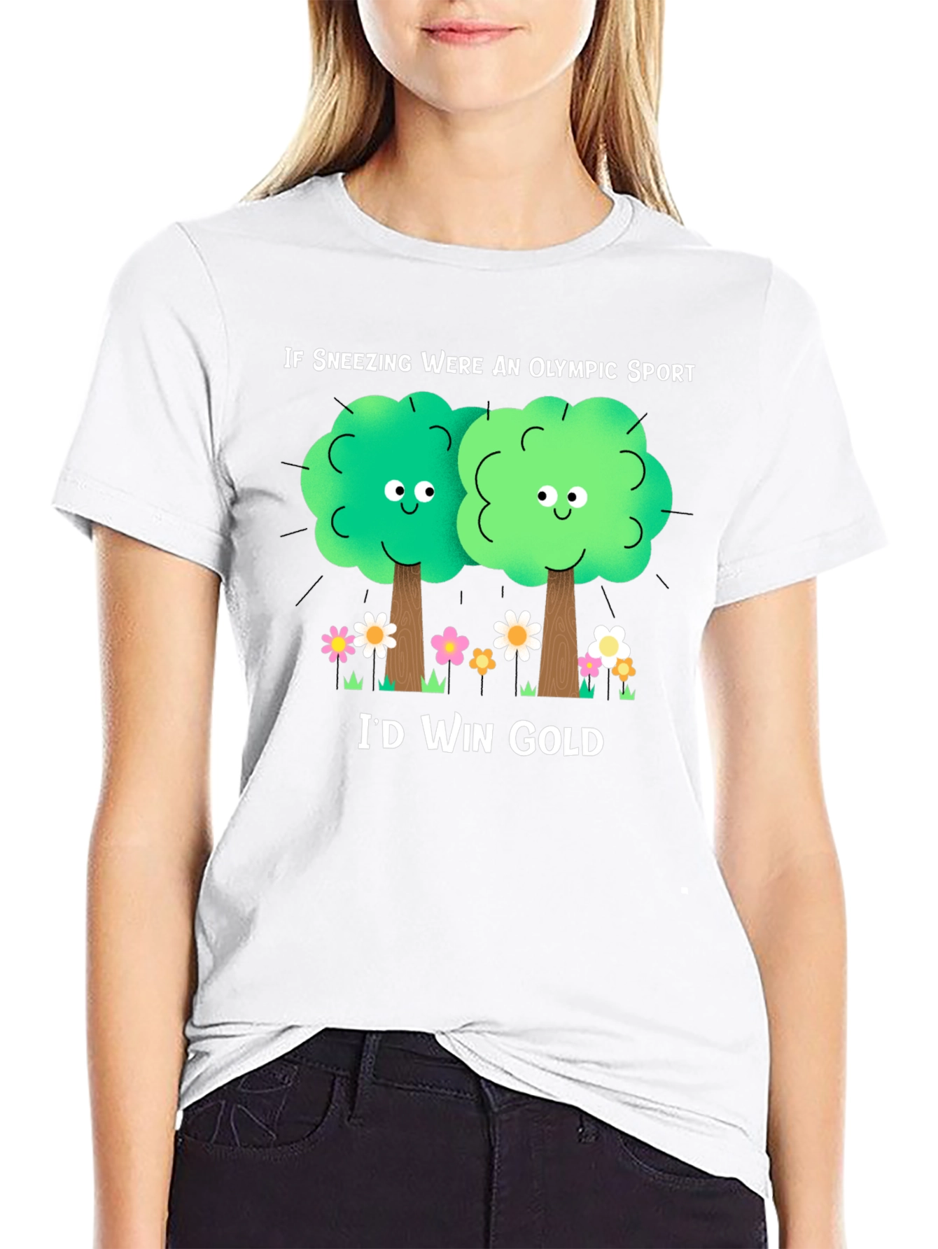 Funny Allergy Season T-Shirt: If Sneezing Olympic Sport
