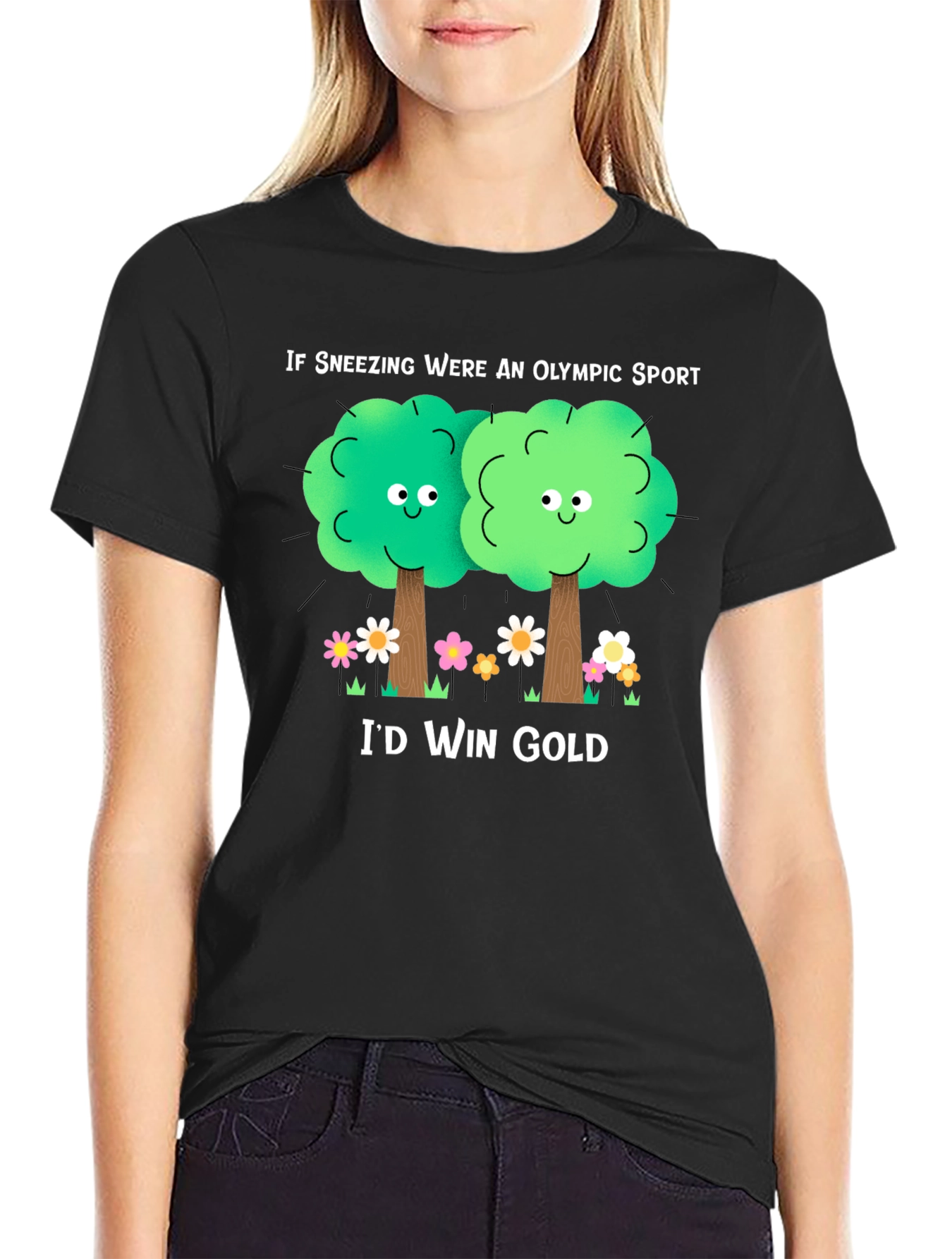 Funny Allergy Season T-Shirt: If Sneezing Olympic Sport